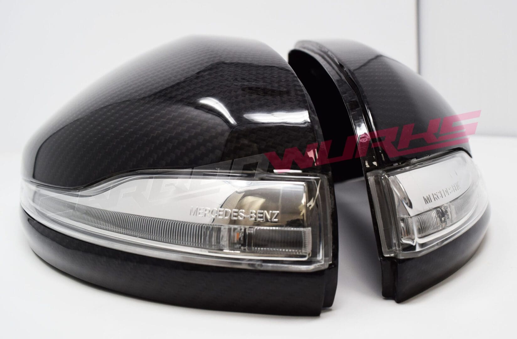 Mercedes Benz C,E,S,GLC Class Carbon Fibre Mirrors - Right Hand Drive 7