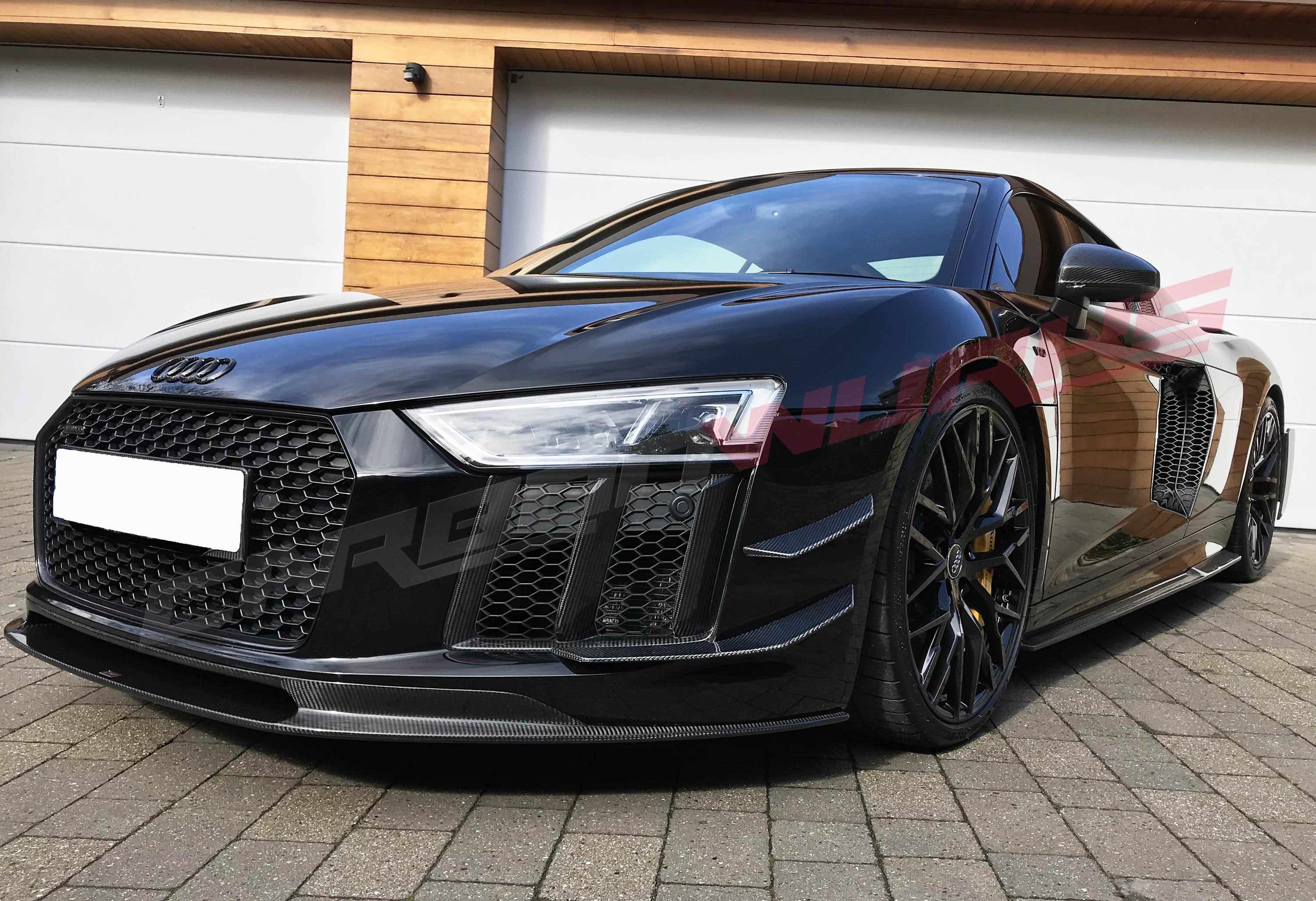 Audi R8 Carbon Fibre Front Canards - Carbonwurks