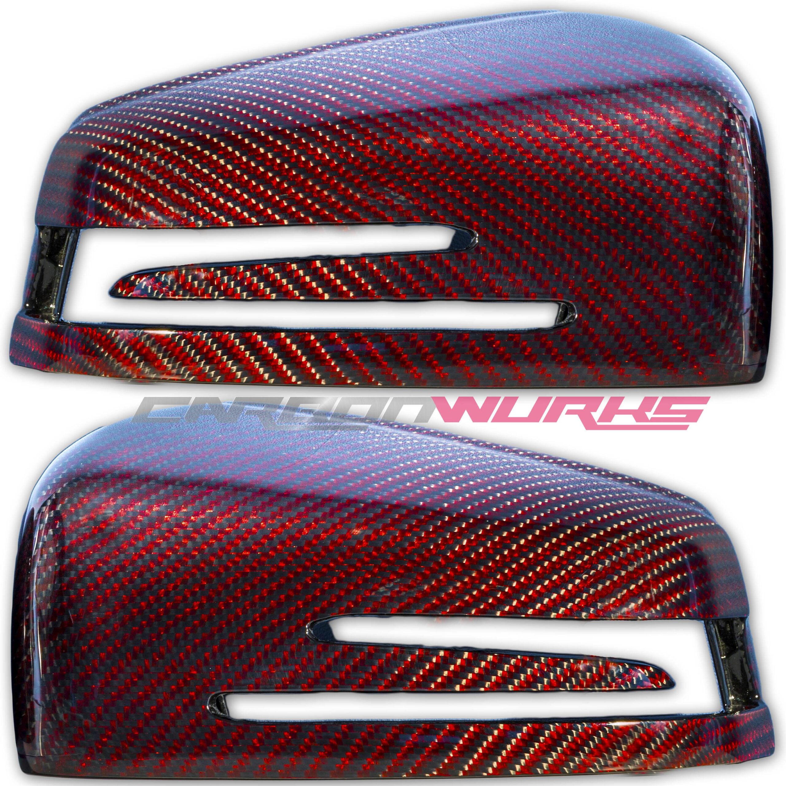 Mercedes Benz Red Carbon Fibre Mirrors - Exclusive Range 1