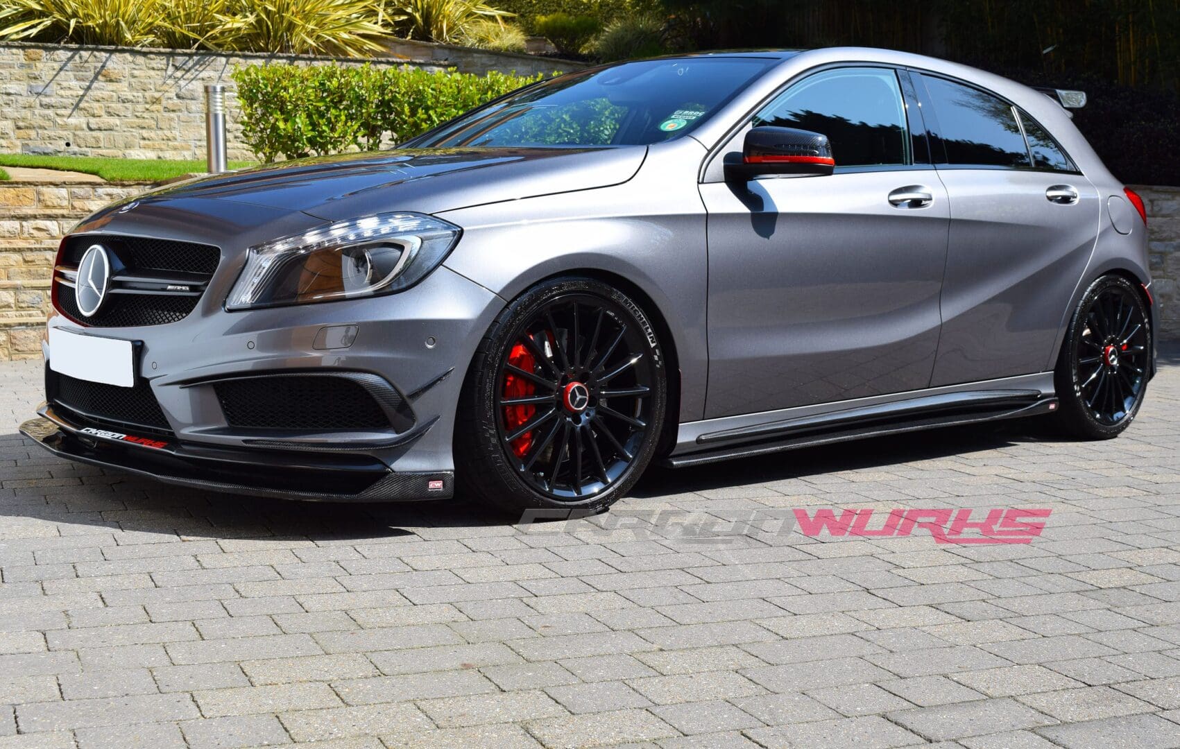 A/CLA Gloss Black Side Skirt Extensions 4