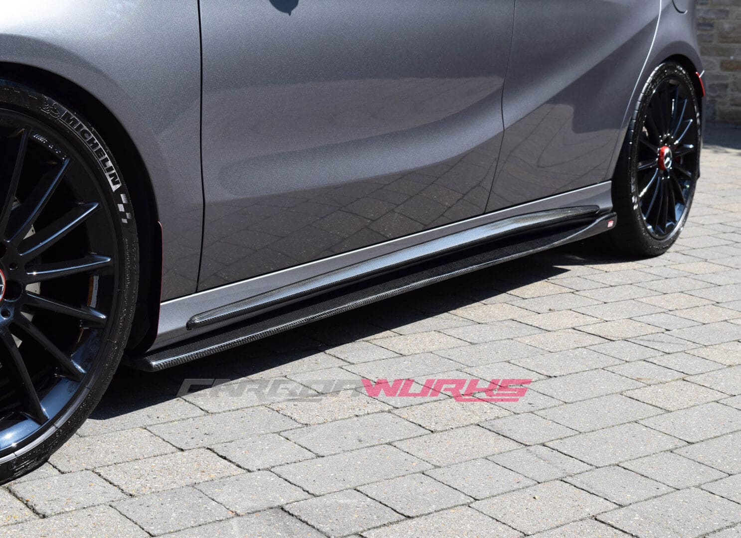 A/CLA Gloss Black Side Skirt Extensions 12