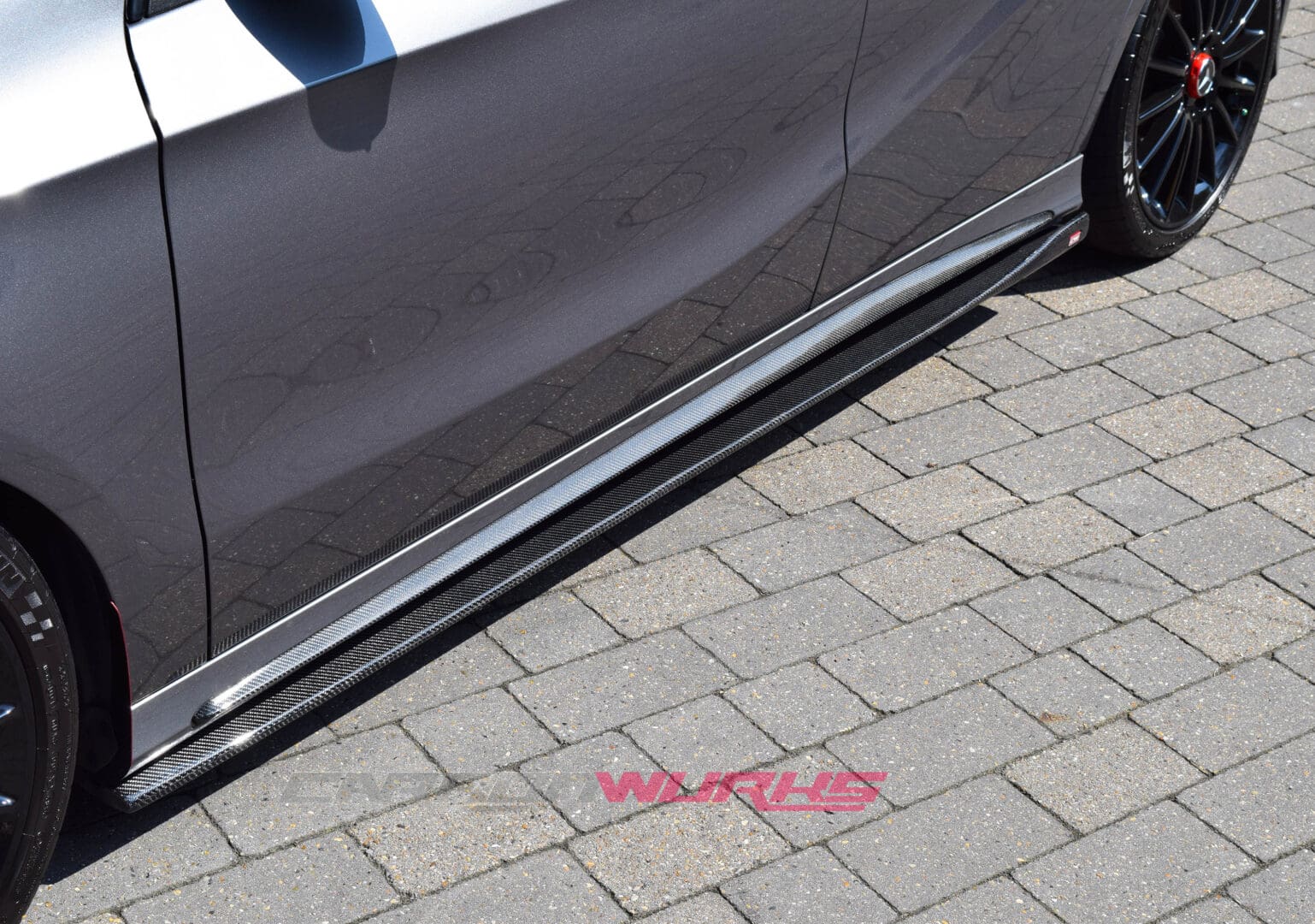 A/CLA Gloss Black Side Skirt Extensions 10