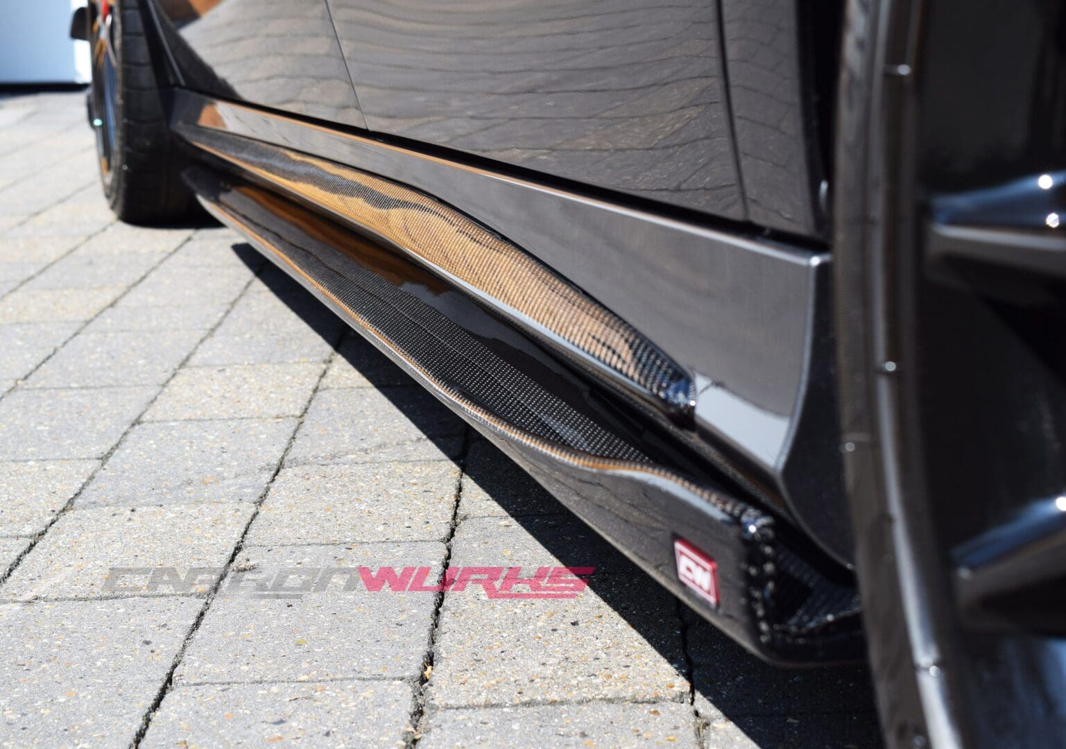 A/CLA Gloss Black Side Skirt Extensions 7