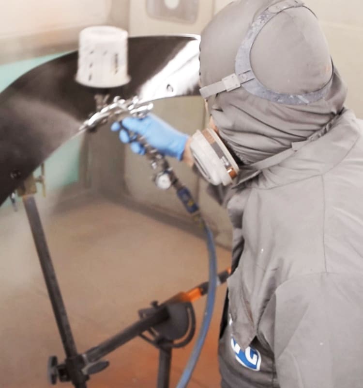 Lacquering & Protecting The Carbon Fibre Part