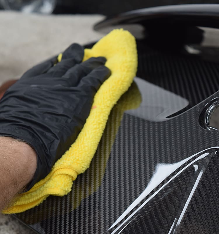 Final Quality Check Of The Carbon Fibre Part