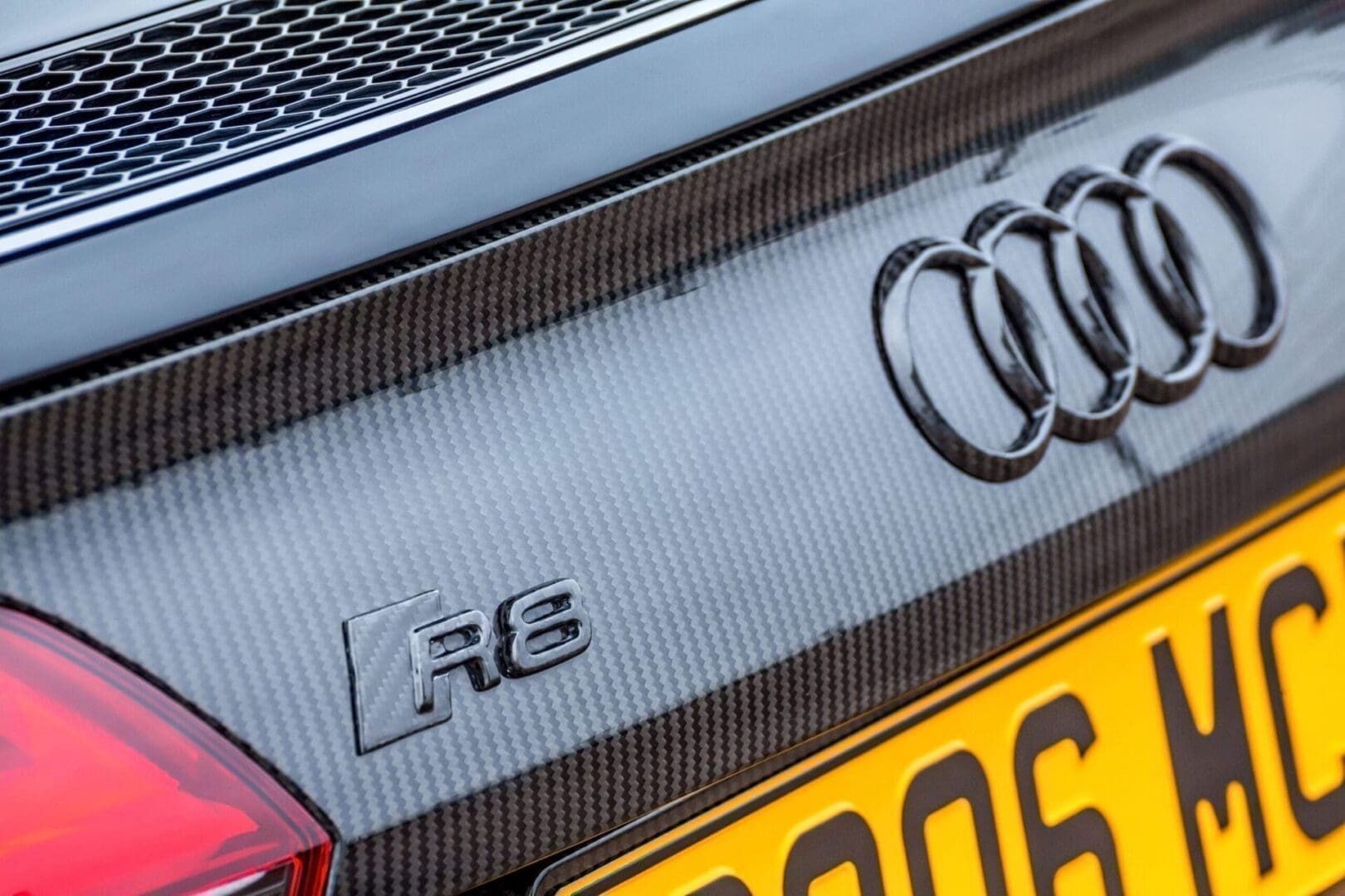 Audi R8 Carbon Fibre Badge Set