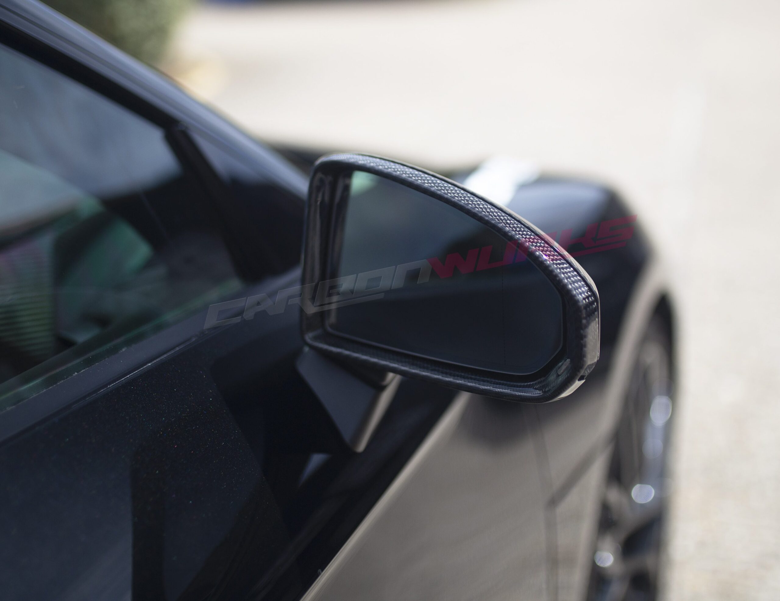 Audi TT / R8 Gloss Carbon Fibre Mirror Bezels
