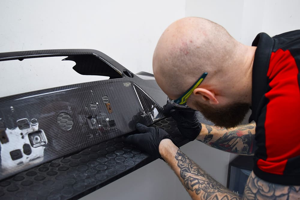 Carbonwurks Aston Martin Carbon Fibre Repair