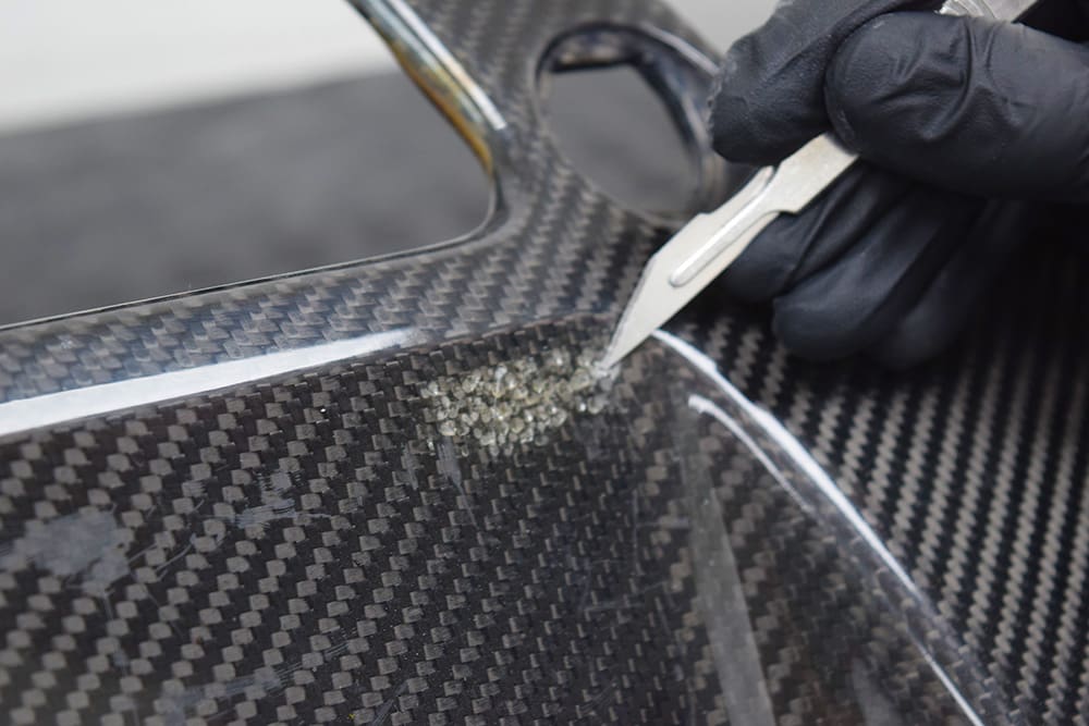 Carbonwurks Aston Martin Carbon Fibre Repair