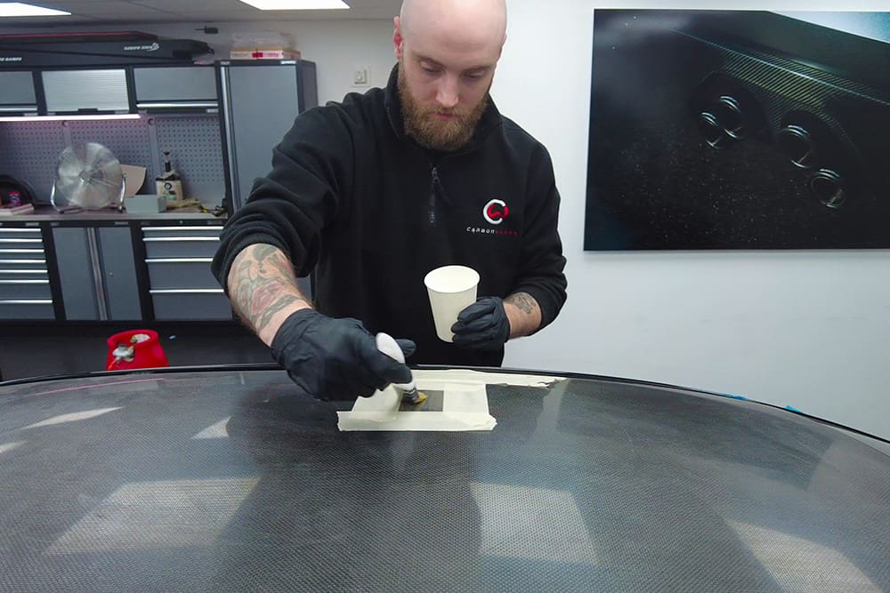 BMW M3 M4 Carbon Fibre Roof Damage Repair