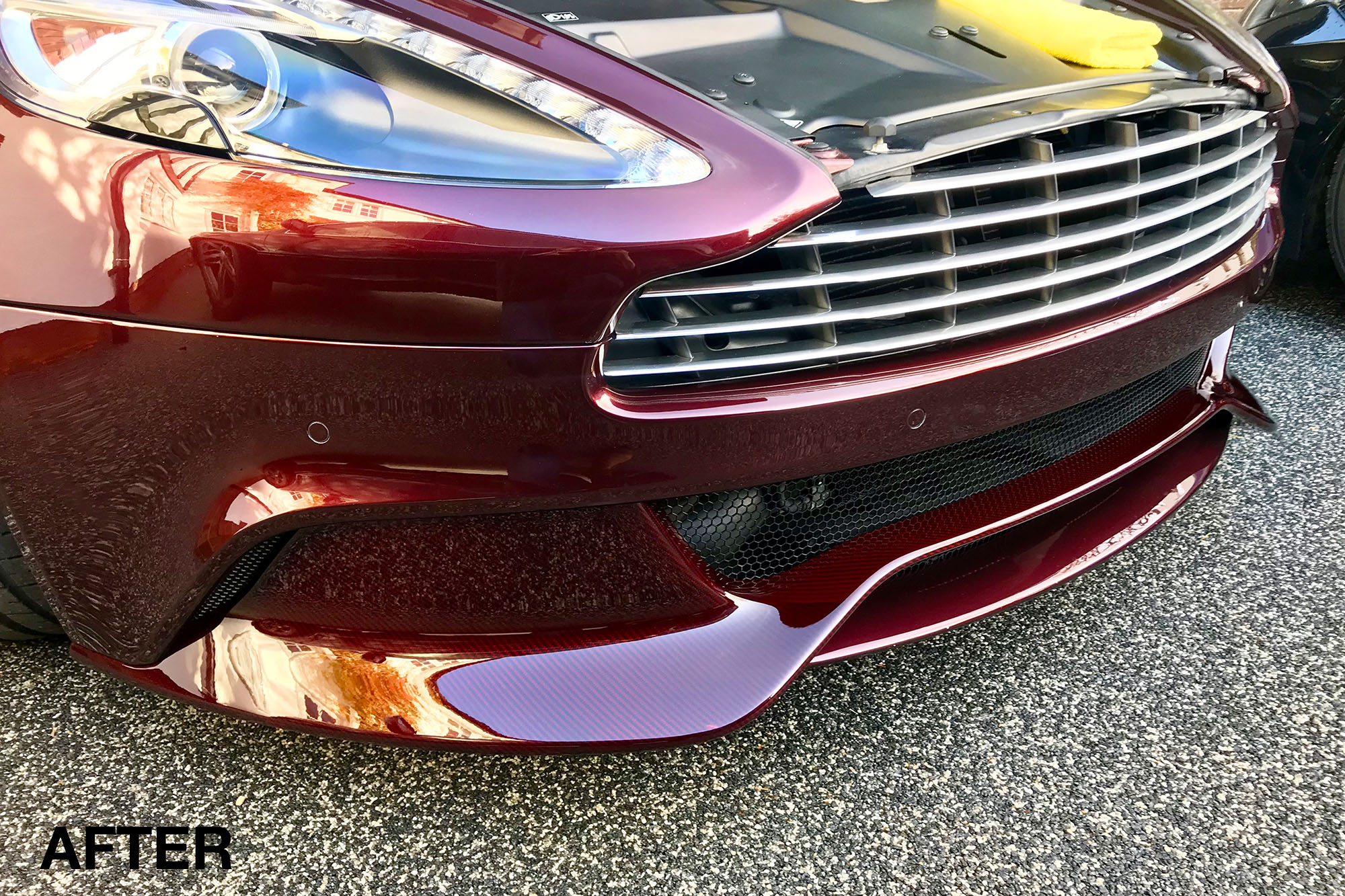 Aston Martin Vanquish Volante Carbon Fibre Splitter Repair