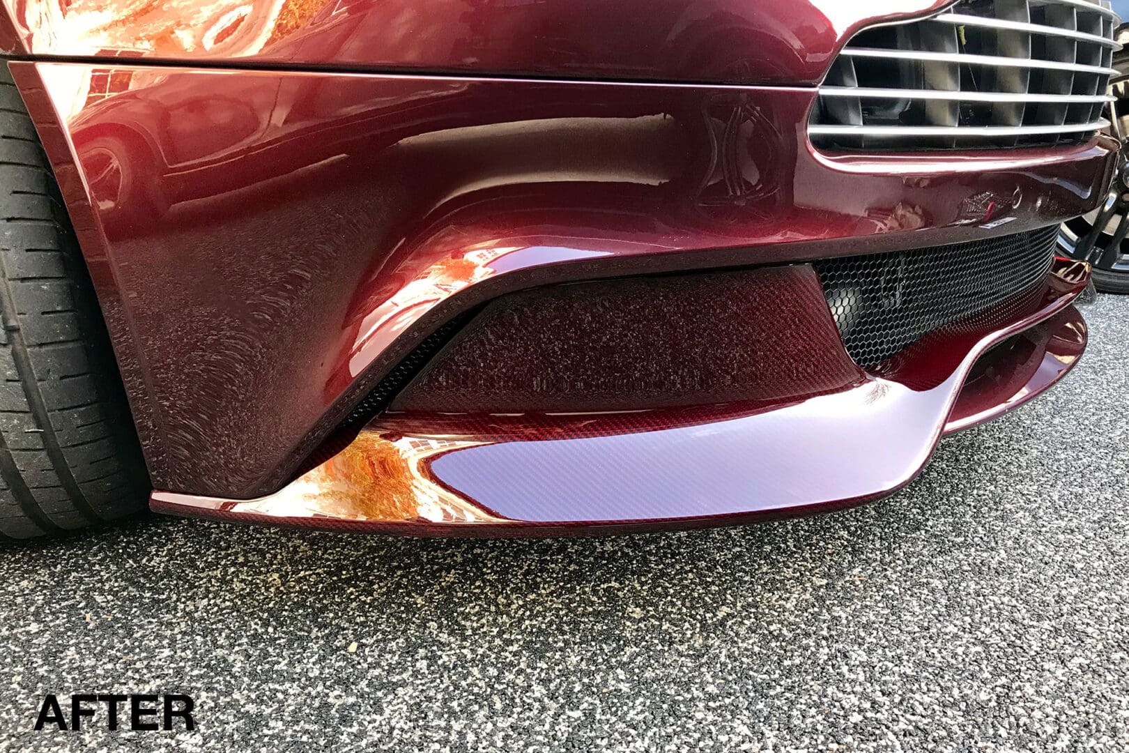 Aston Martin Vanquish Volante Carbon Fibre Splitter Repair