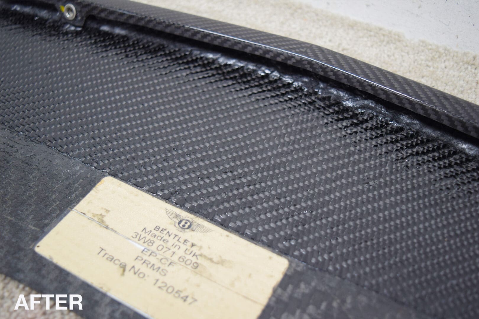 Bentley Continental GT Carbon Fibre Splitter Repair