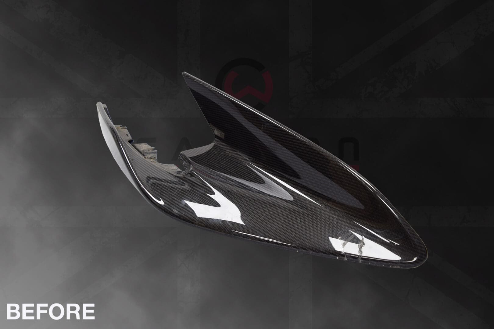 Mclaren 600LT Carbon Fibre Front Bumper Canard Repair