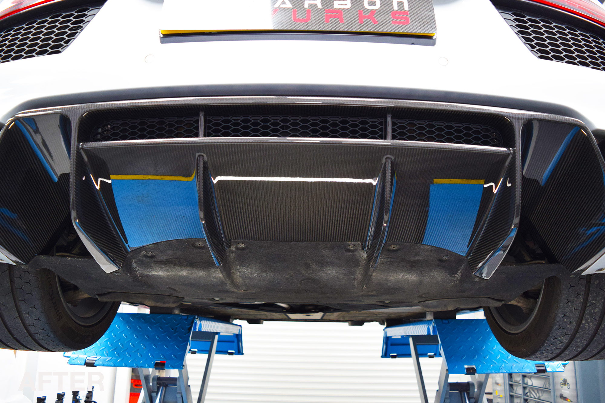 Audi R8 Carbon Fibre Diffuser Repair