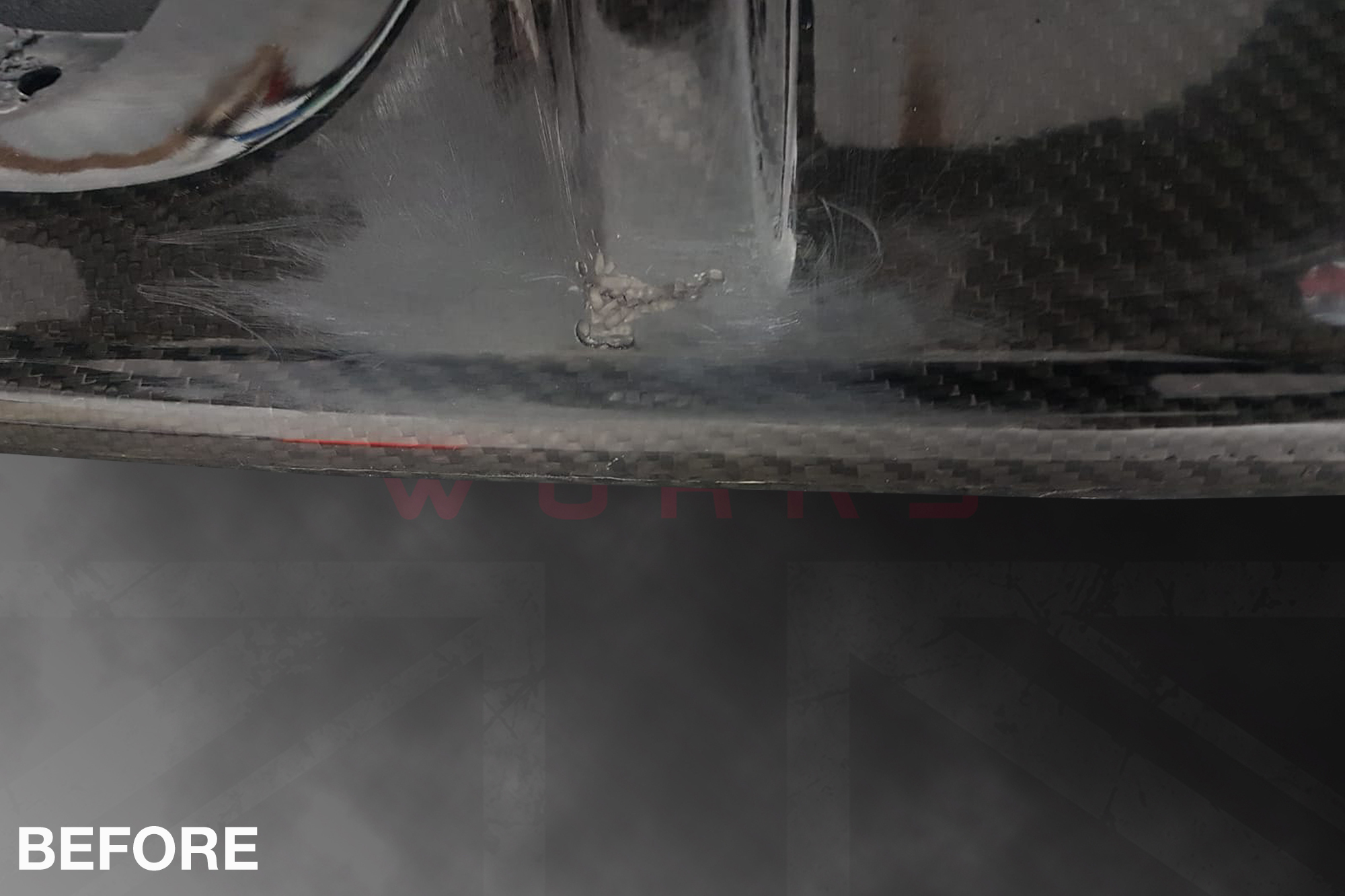 Jaguar XKR-S Carbon Fibre Diffuser Repair