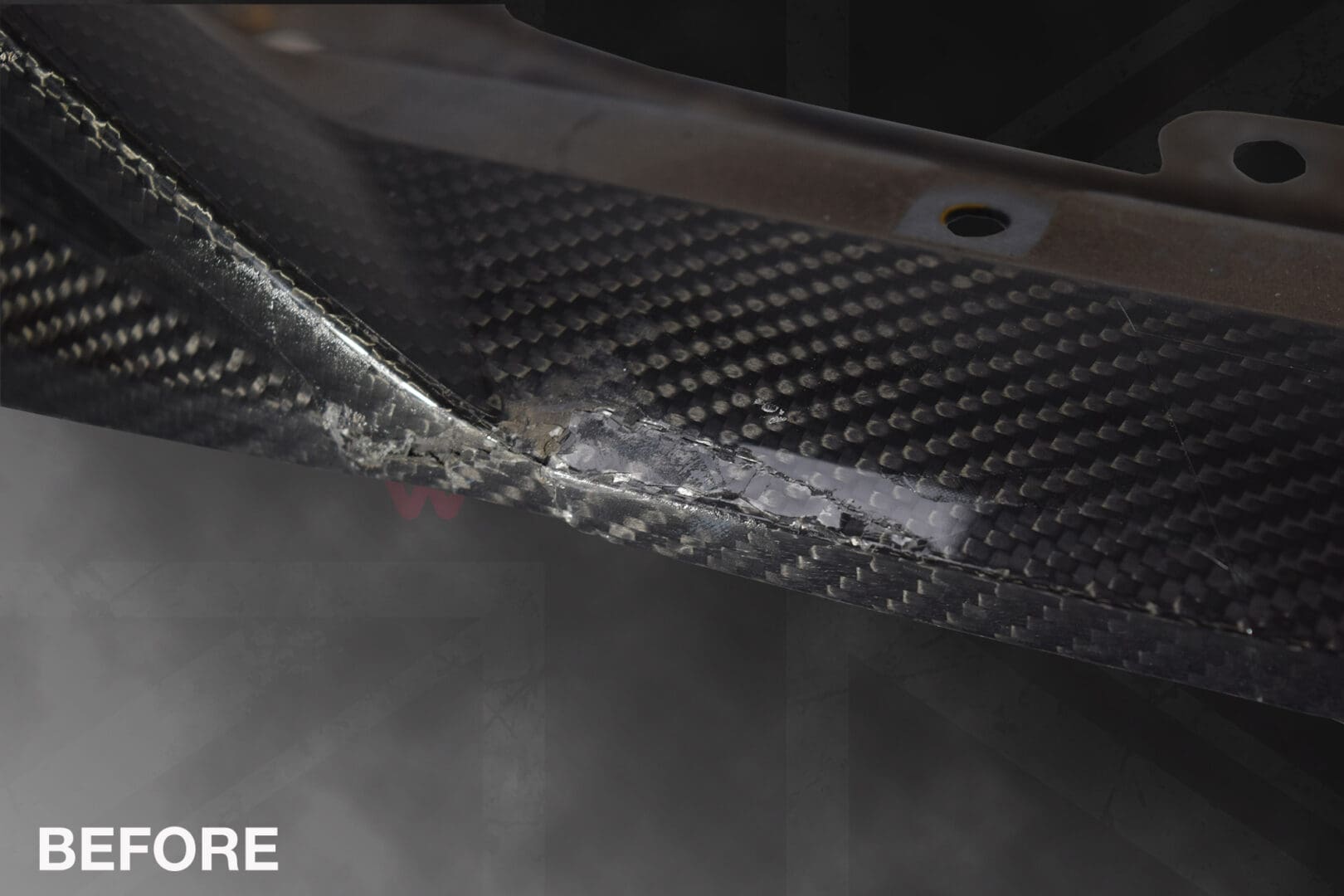 Lamborghini Urus Front Bumper Splitter Carbon Fibre Repair