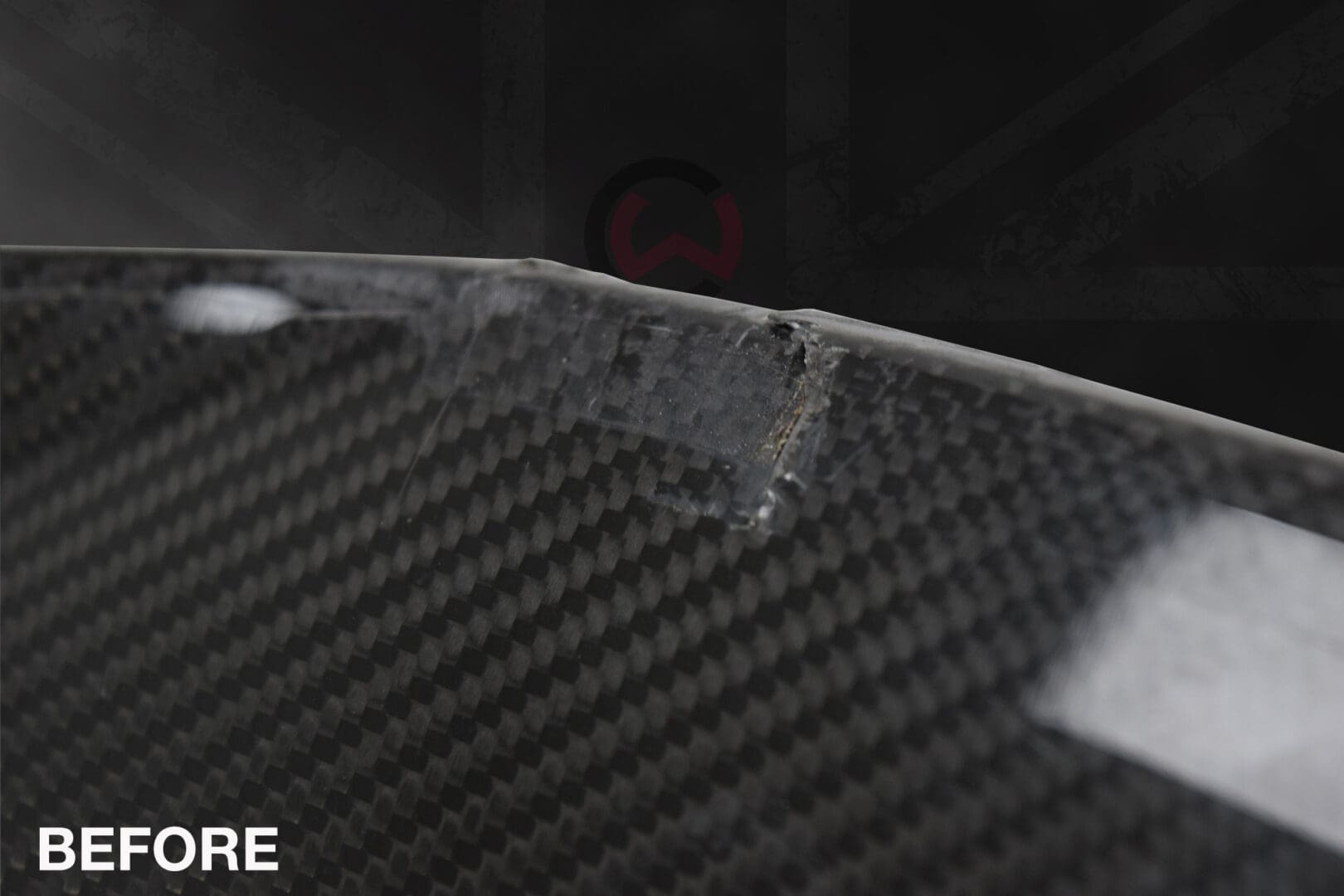 Lamborghini Urus Front Bumper Splitter Carbon Fibre Repair