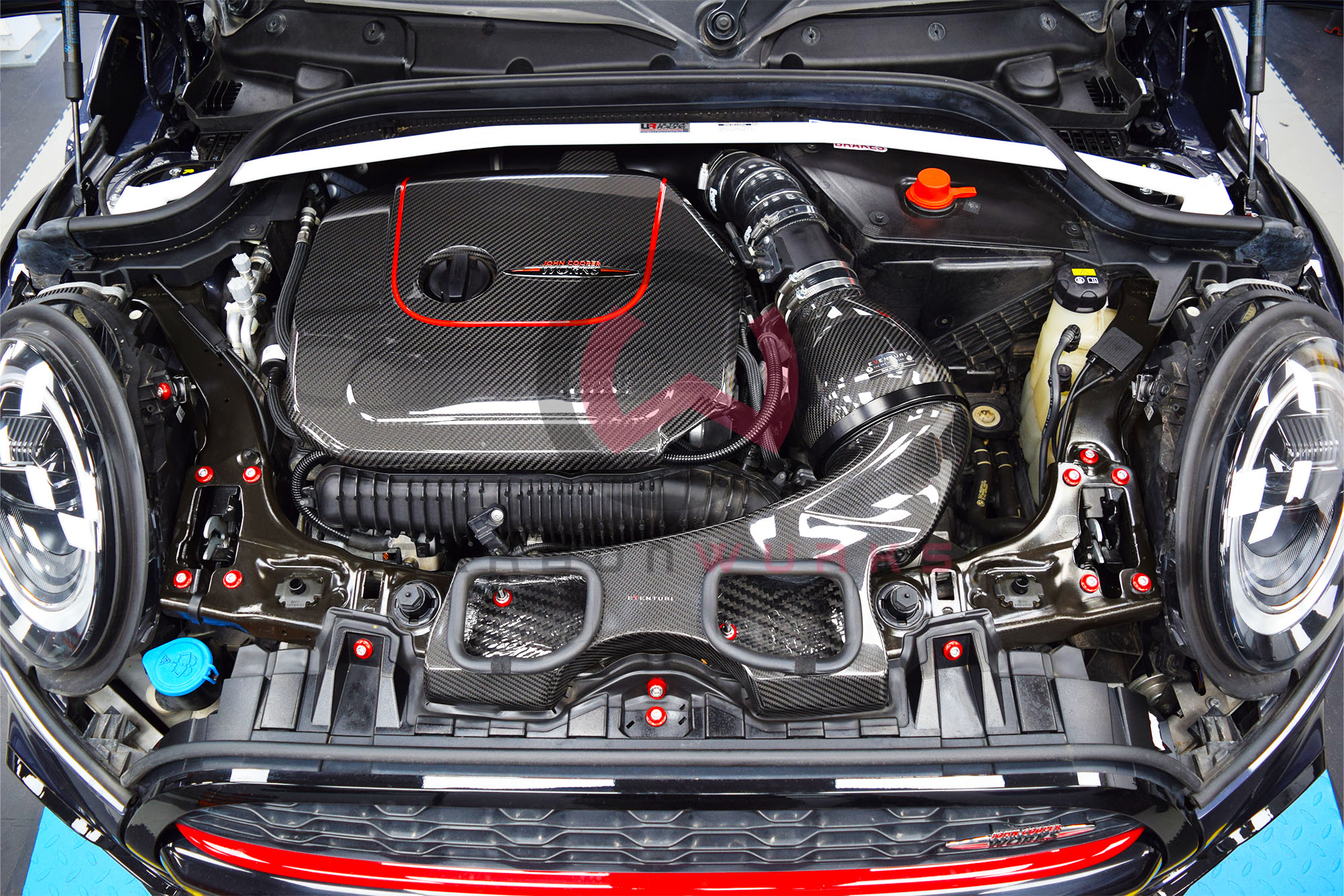 Mini Cooper S JCW F56 Eventuri Carbon Fibre Air Intake Carbonwurks Poole Bournemouth Dorset