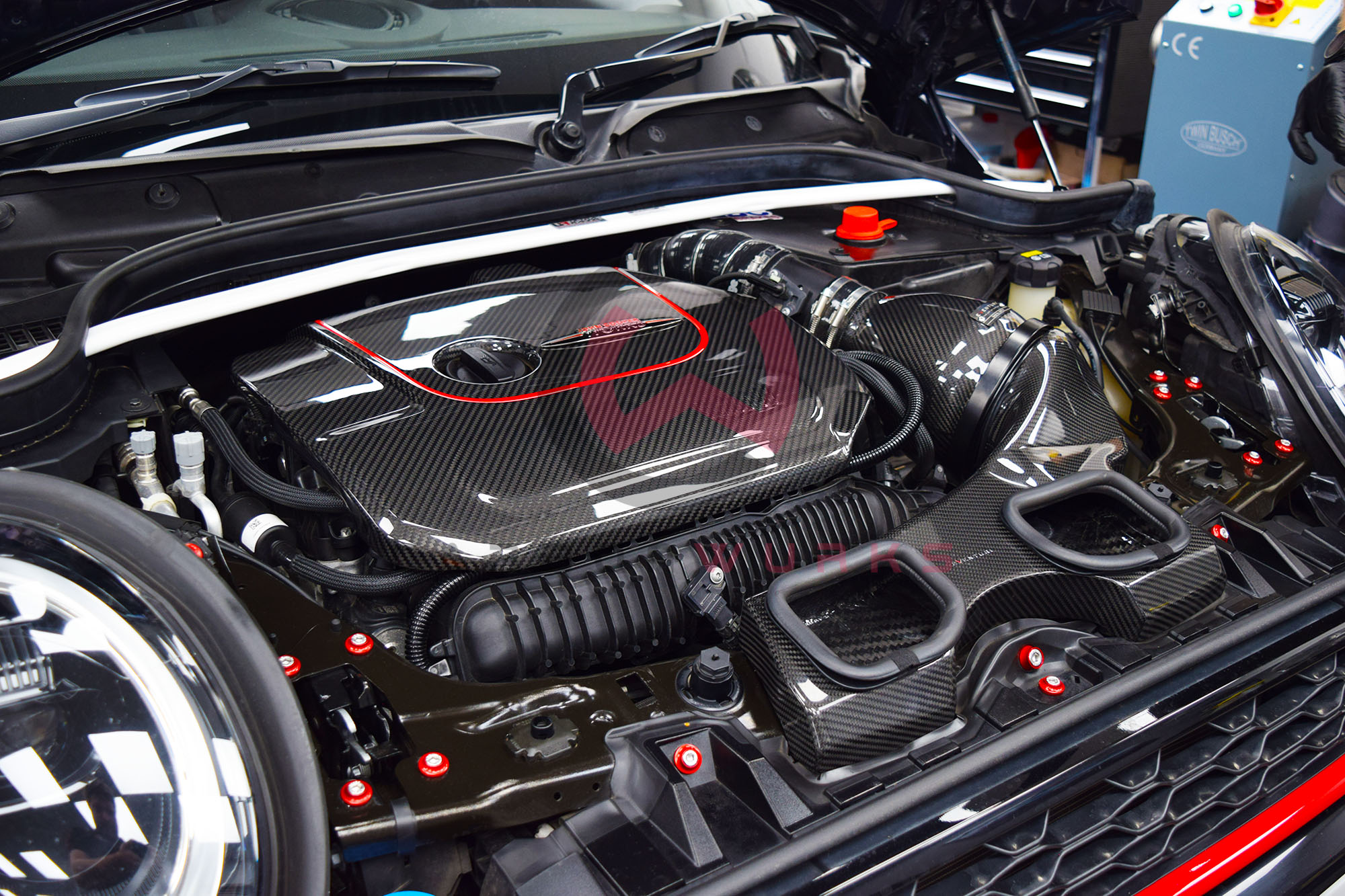 Mini Cooper S JCW F56 Eventuri Carbon Fibre Air Intake Carbonwurks Poole Bournemouth Dorset