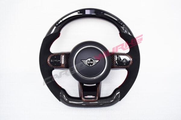 Carbonwurks Mini F56 Cooper JCW LCI 2 Custom LED Carbon Fibre Steering Wheel