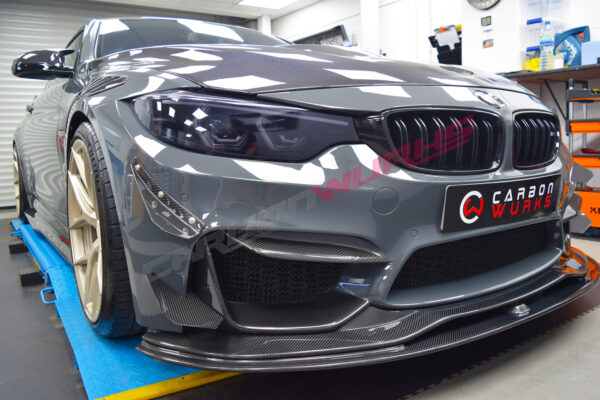 BMW M3 / M4 (F8X) GT4 Carbon Fibre Front Bumper Canards