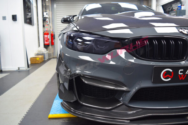 BMW M3 / M4 (F8X) GT4 Carbon Fibre Front Bumper Canards