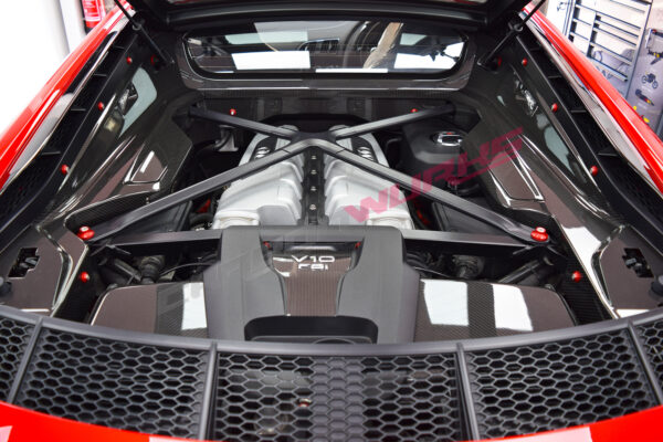 Downstar Inc Audi R8 4S Gen 2 Titanium engine bay dress up kit