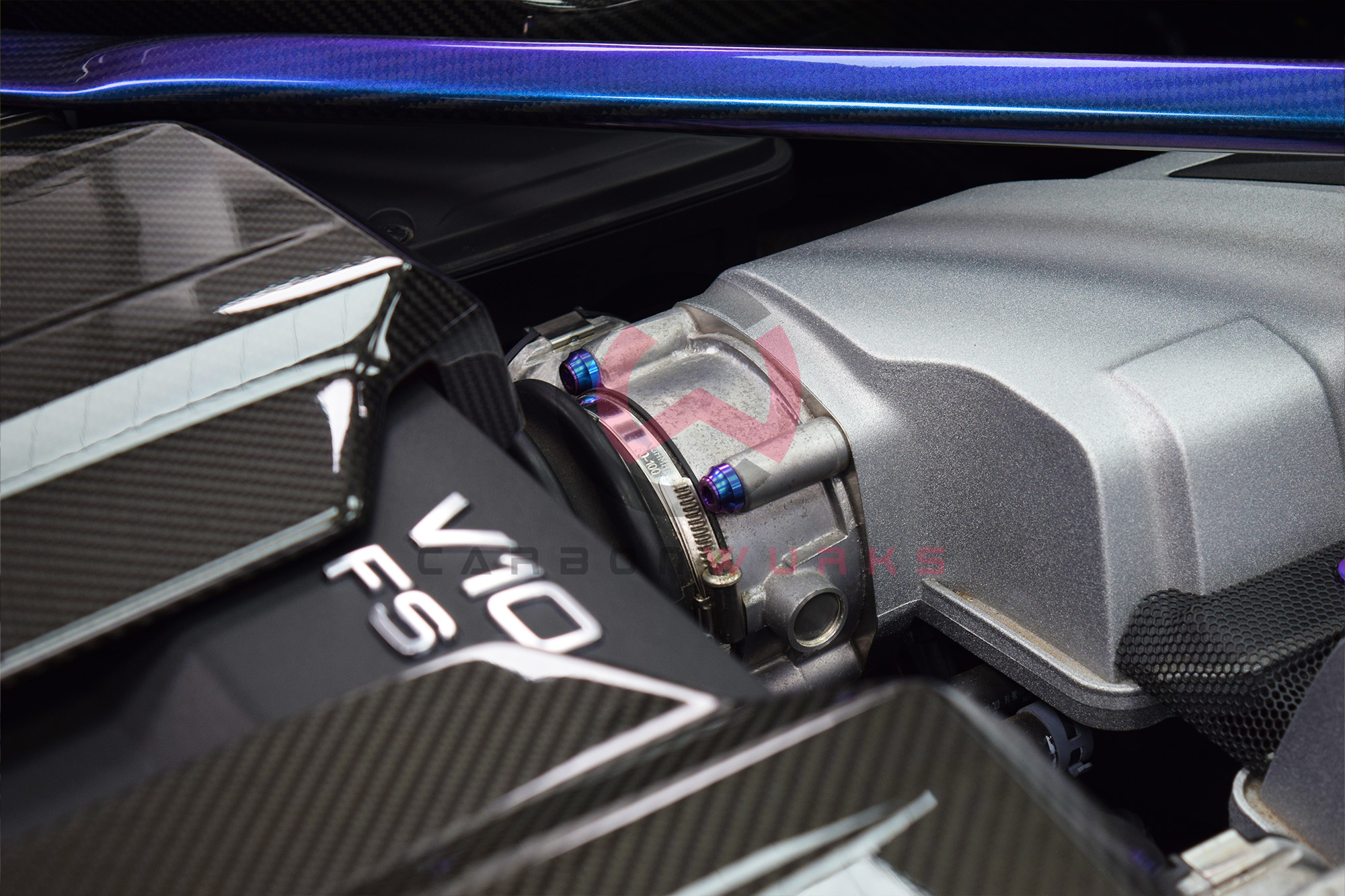 Downstar Inc Audi R8 4S Gen 2 Titanium Engine Bay Dress Up Kit