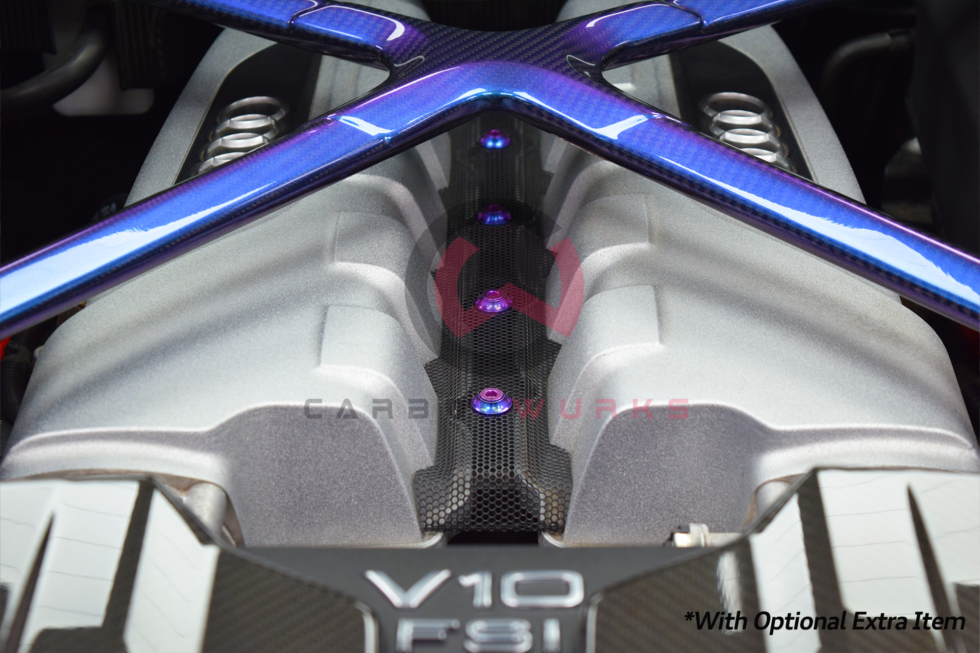 Downstar Inc Audi R8 4S Gen 2 Titanium Engine Bay Dress Up Kit