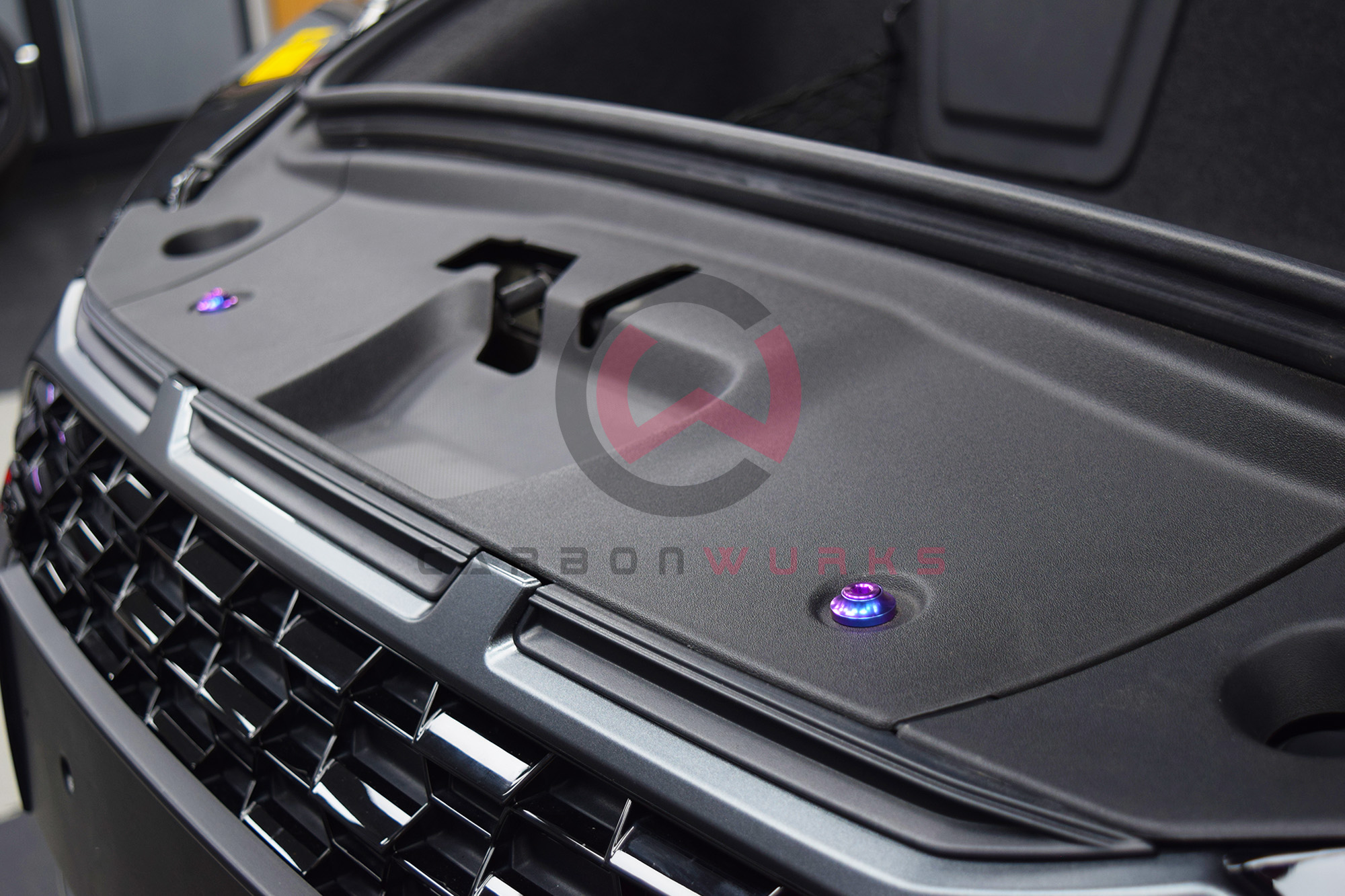 Downstar Inc Audi R8 4S Gen 2 Titanium Frunk / Bonnet Dress Up Kit