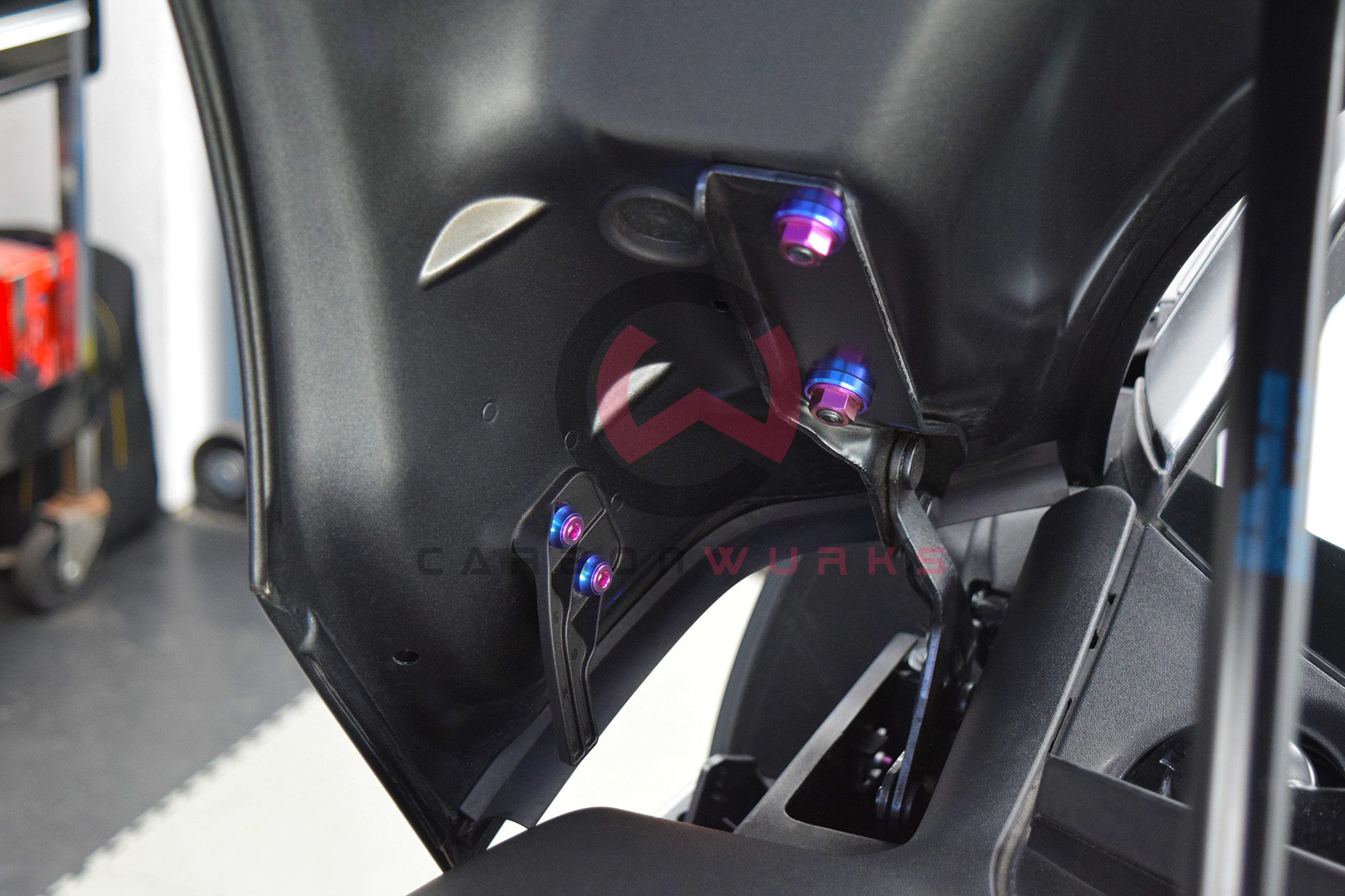 Downstar Inc Audi R8 4S Gen 2 Titanium Frunk / Bonnet Dress Up Kit