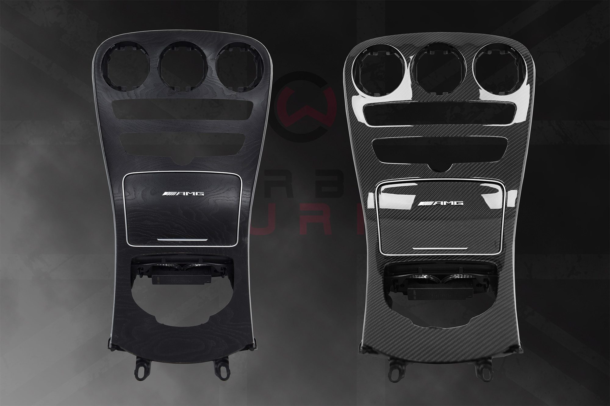 Carbon Fibre Mercedes C63 Centre Console-2 Carbon Fibre Mercedes C63 Centre Console
