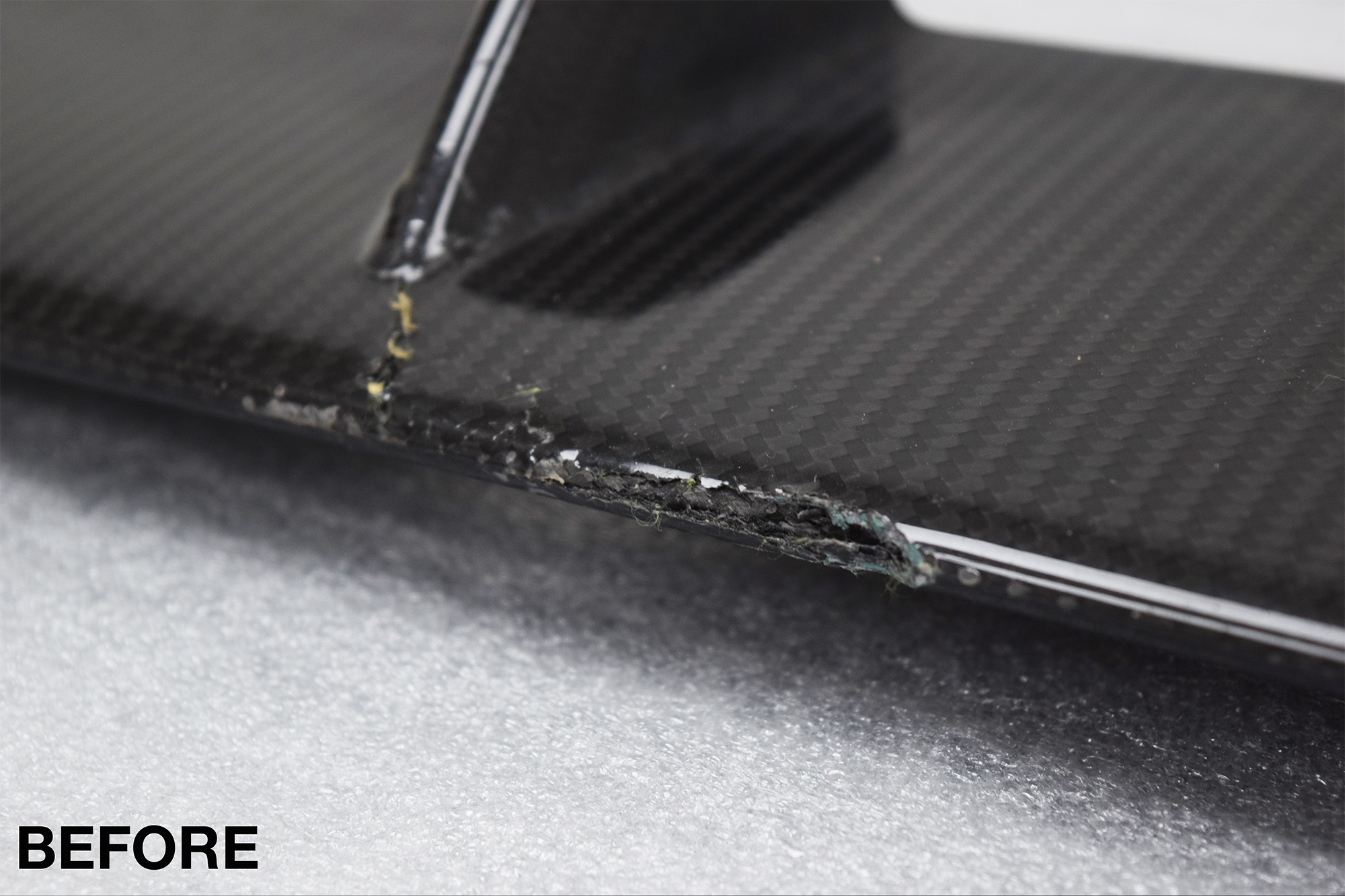 Audi RS6 C7 Carbon Fibre Front Splitter Repair