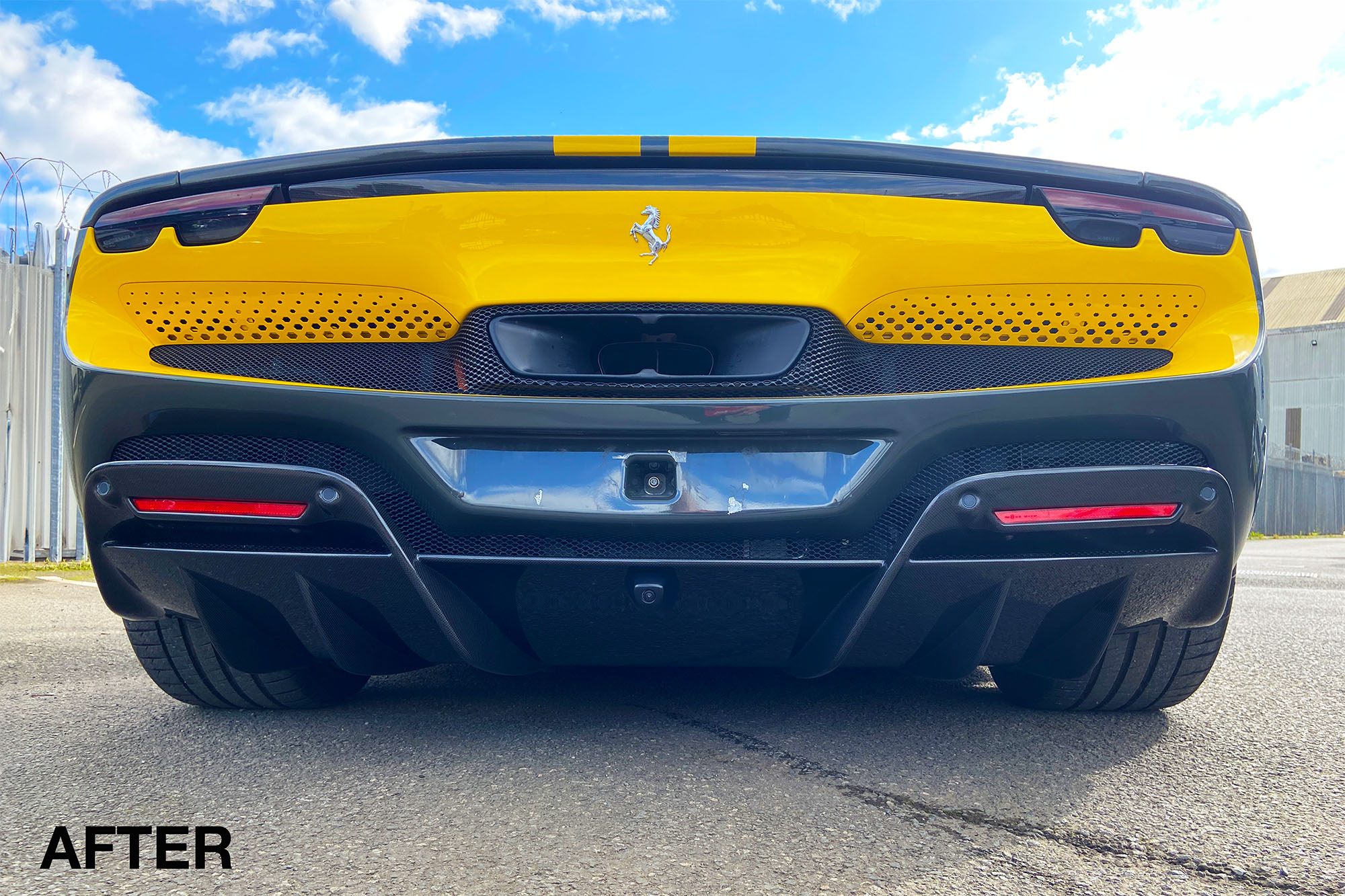 Ferrari 296 GTB Rear Carbon Fibre Diffuser Repair