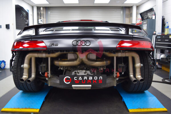 Audi R8 V10 Carbonwurks Performance Titanium Exhaust System