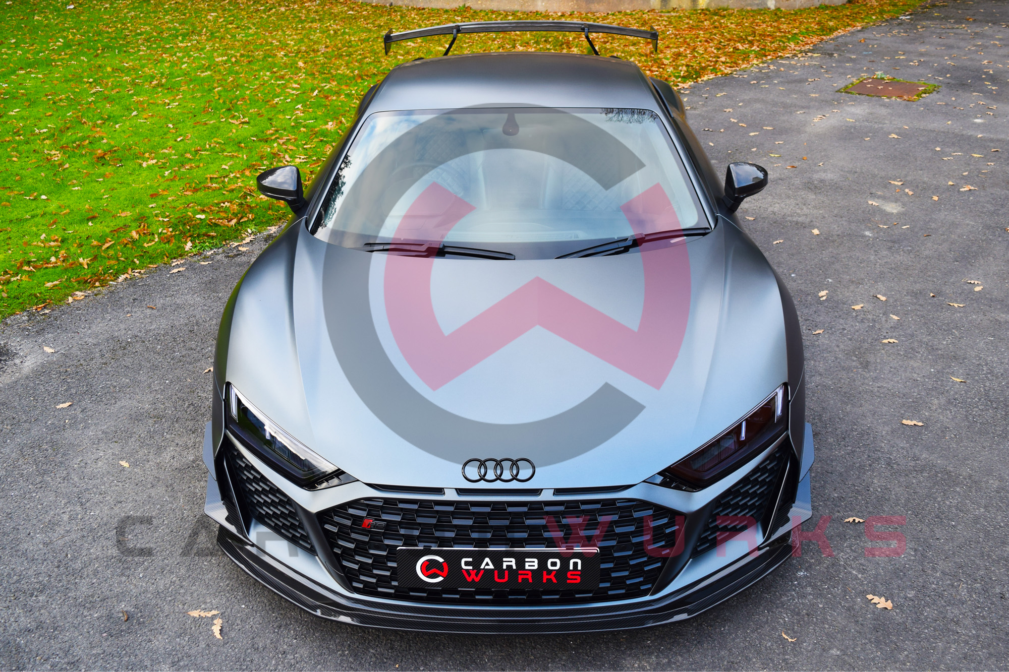 The Carbonwurks Audi R8 4S Facelift GT Carbon Fibre Front Canards