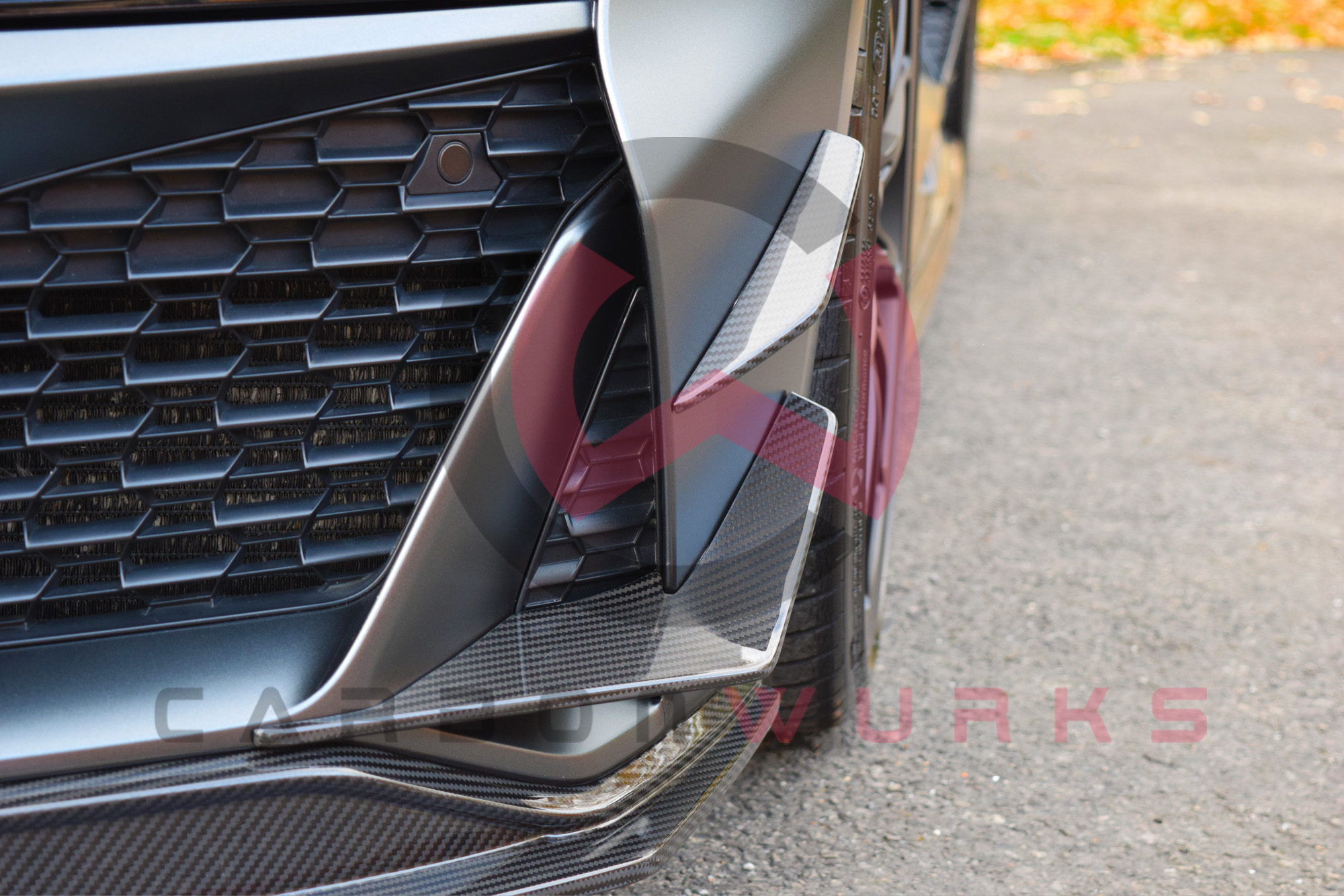 The Carbonwurks Audi R8 4S Facelift GT Carbon Fibre Front Canards
