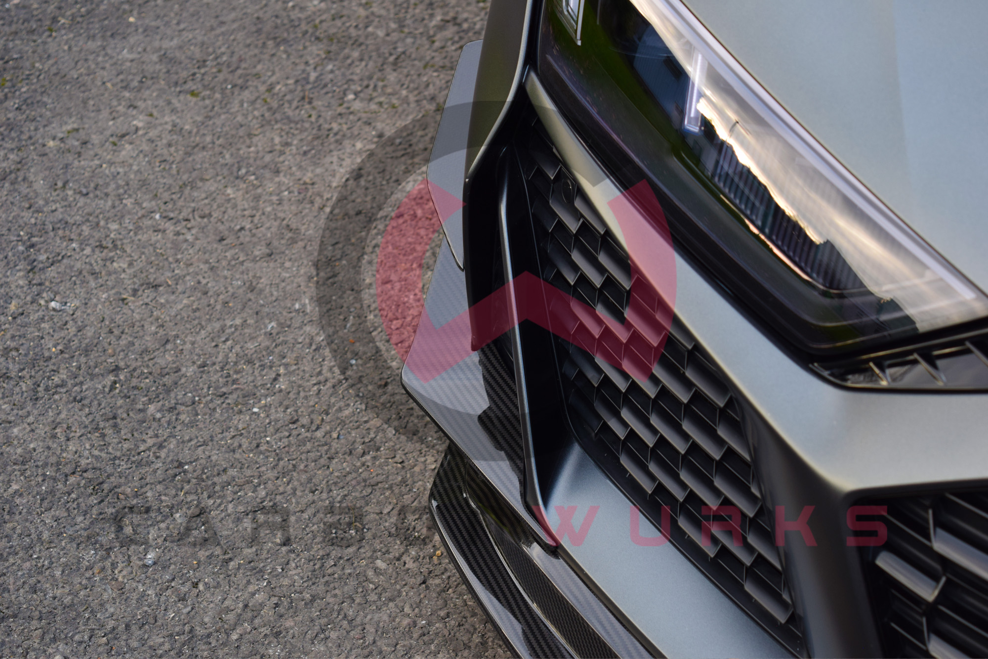 The Carbonwurks Audi R8 4S Facelift GT Carbon Fibre Front Canards