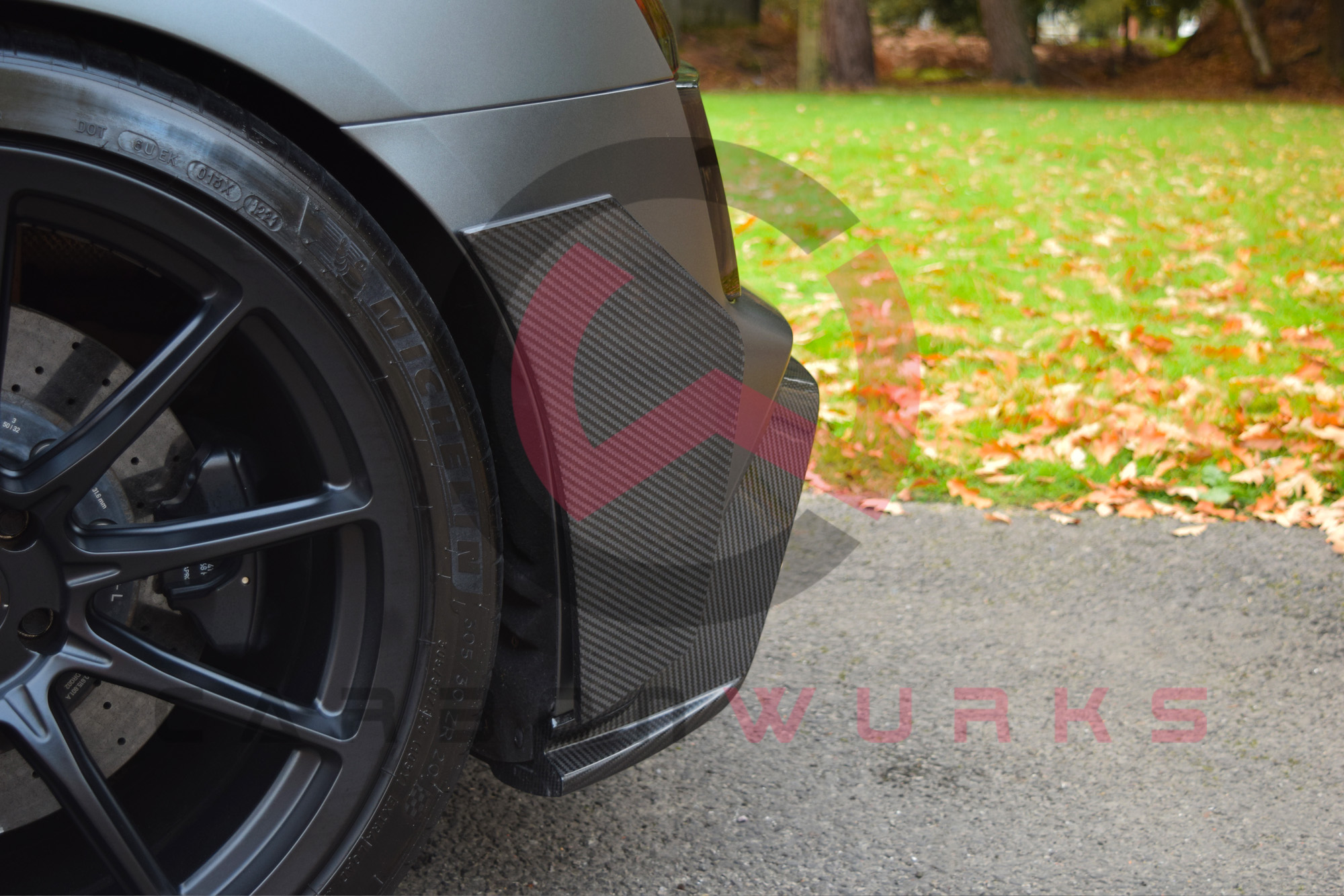 The Carbonwurks Audi R8 4S Facelift GT Carbon Fibre Rear Canards