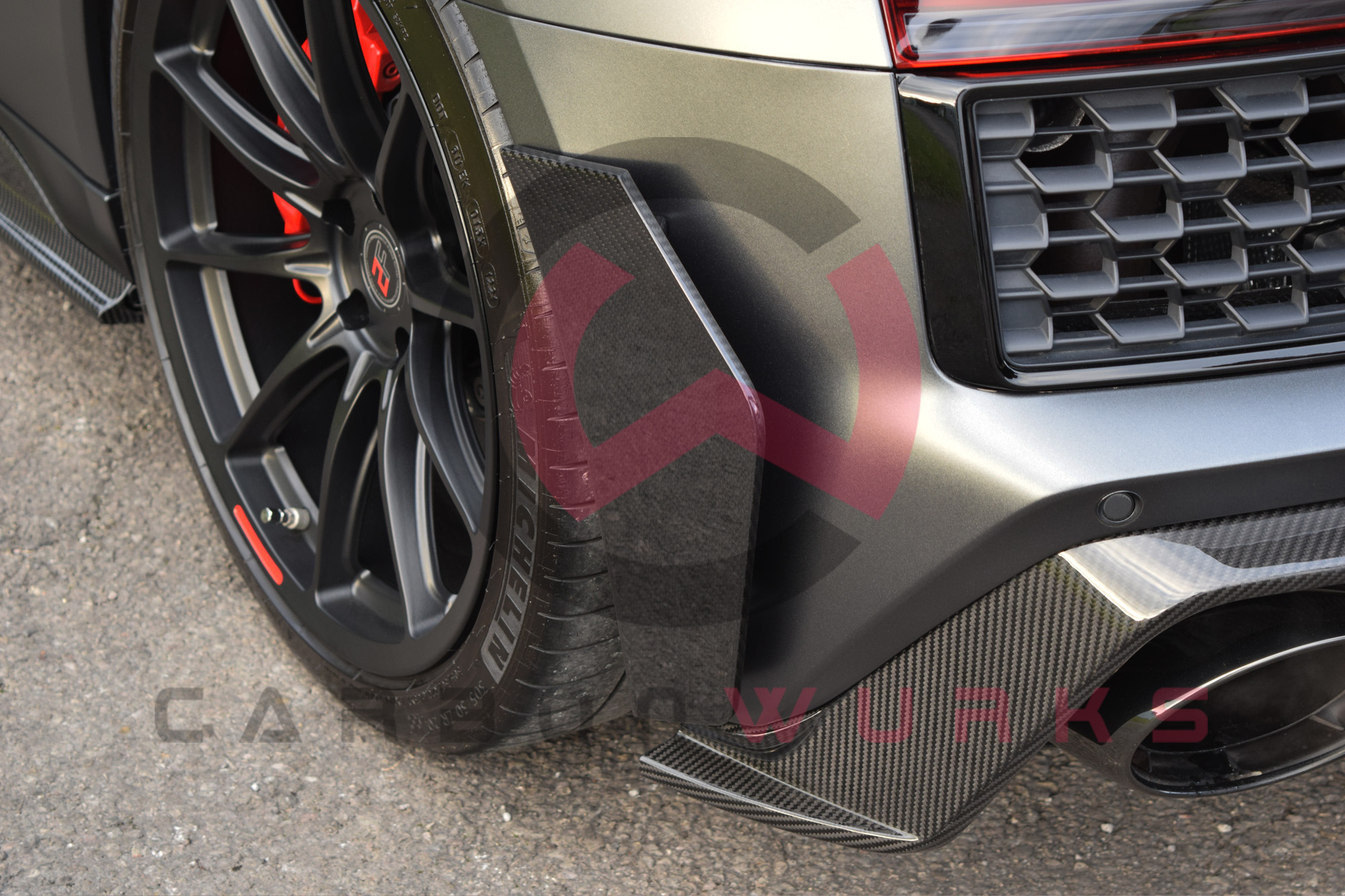 The Carbonwurks Audi R8 4S Facelift GT Carbon Fibre Rear Canards