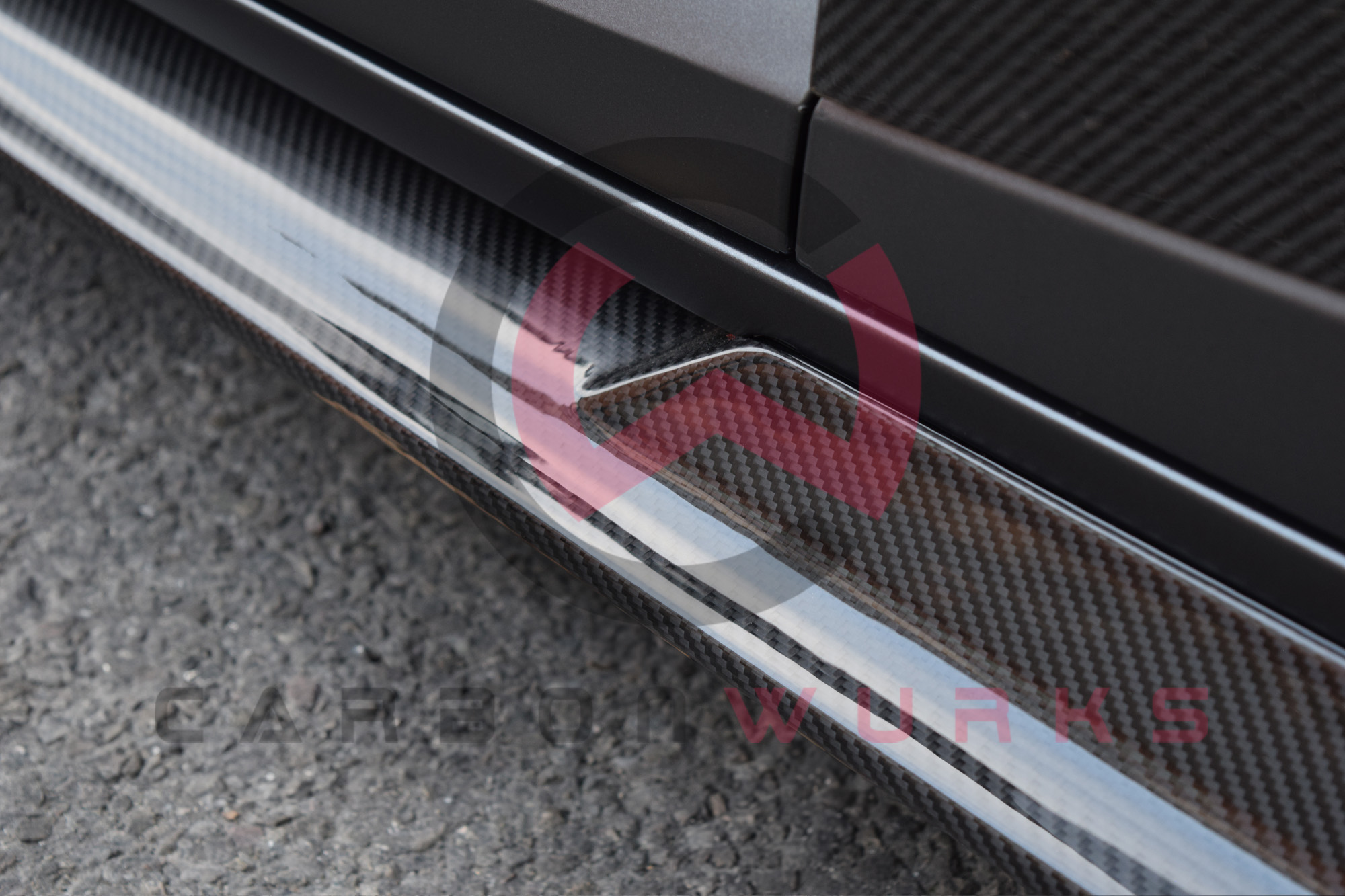 The Carbonwurks Audi R8 4S Facelift GT Carbon Fibre Side Skirts