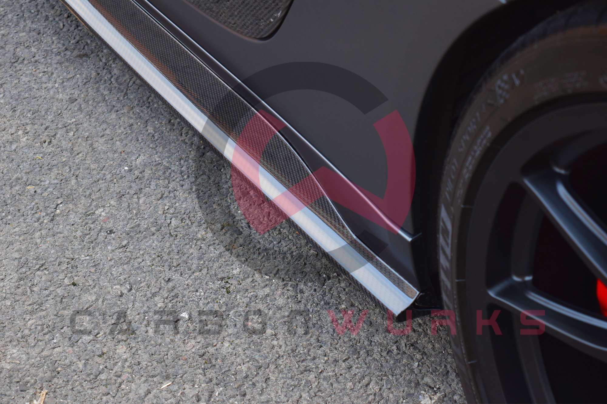 The Carbonwurks Audi R8 4S Facelift GT Carbon Fibre Side Skirts