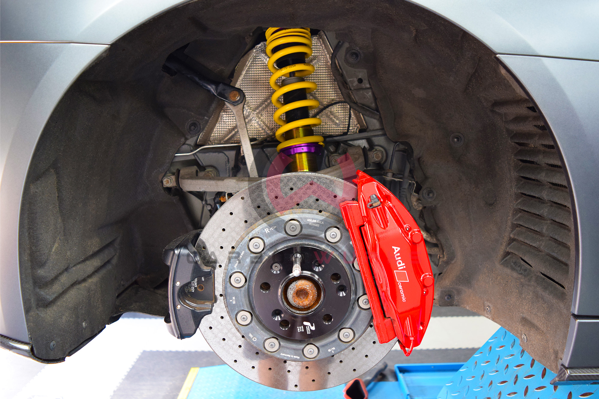 KW Suspension Height Adjustable Springs Audi R8 4S Carbonwurks Poole Bournemouth Dorset