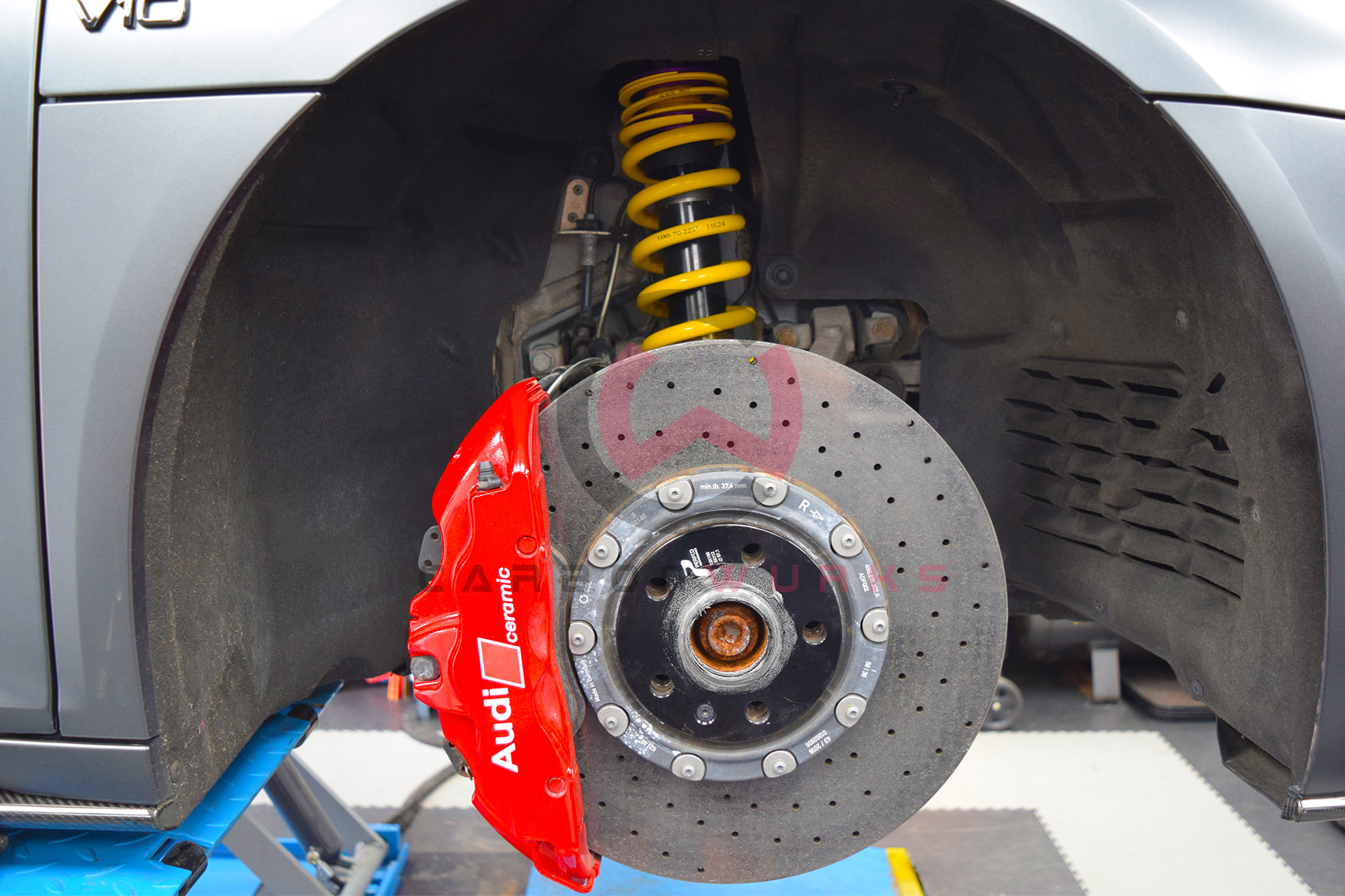 KW Suspension Height Adjustable Springs Audi R8 4S Carbonwurks Poole Bournemouth Dorset