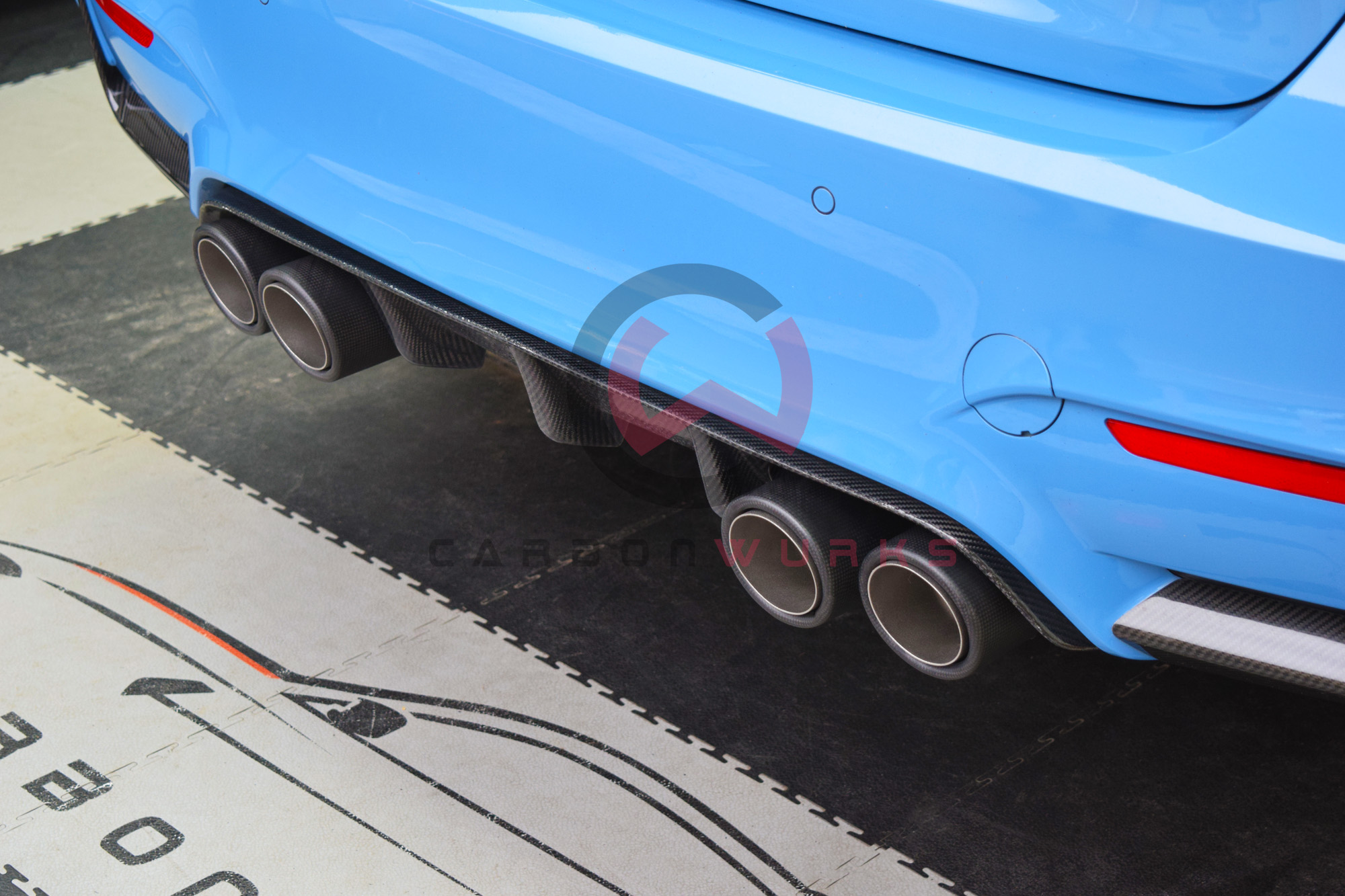 BMW M3 M4 F80 F82 Carbonwurks Performance Non-Resonated Exhaust System