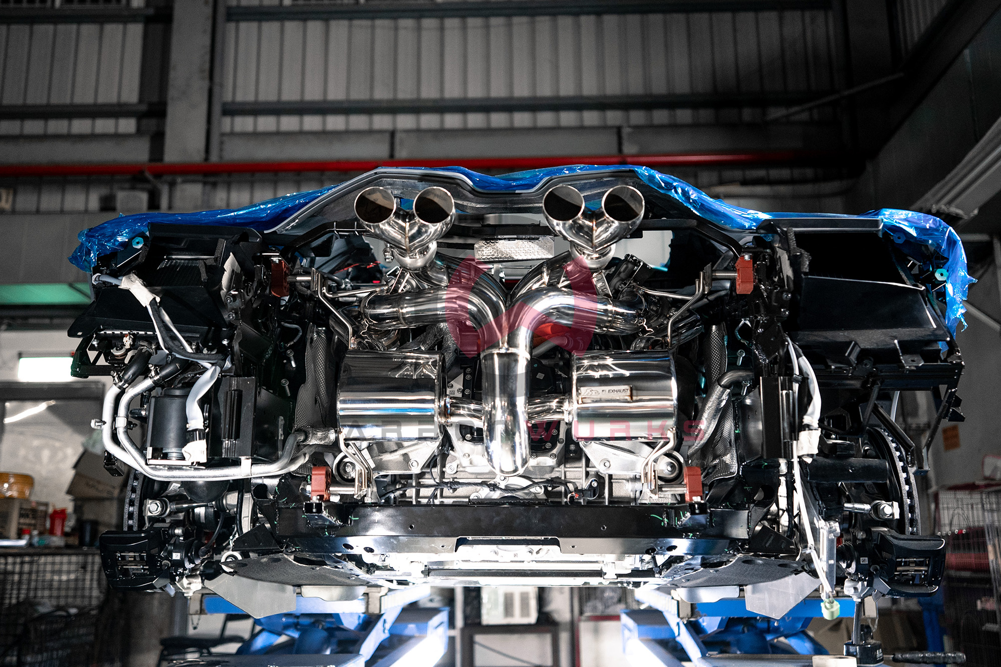 Fi Exhaust Lamborghini Revuelto Exhaust System Carbonwurks Poole Bournemouth Dorset