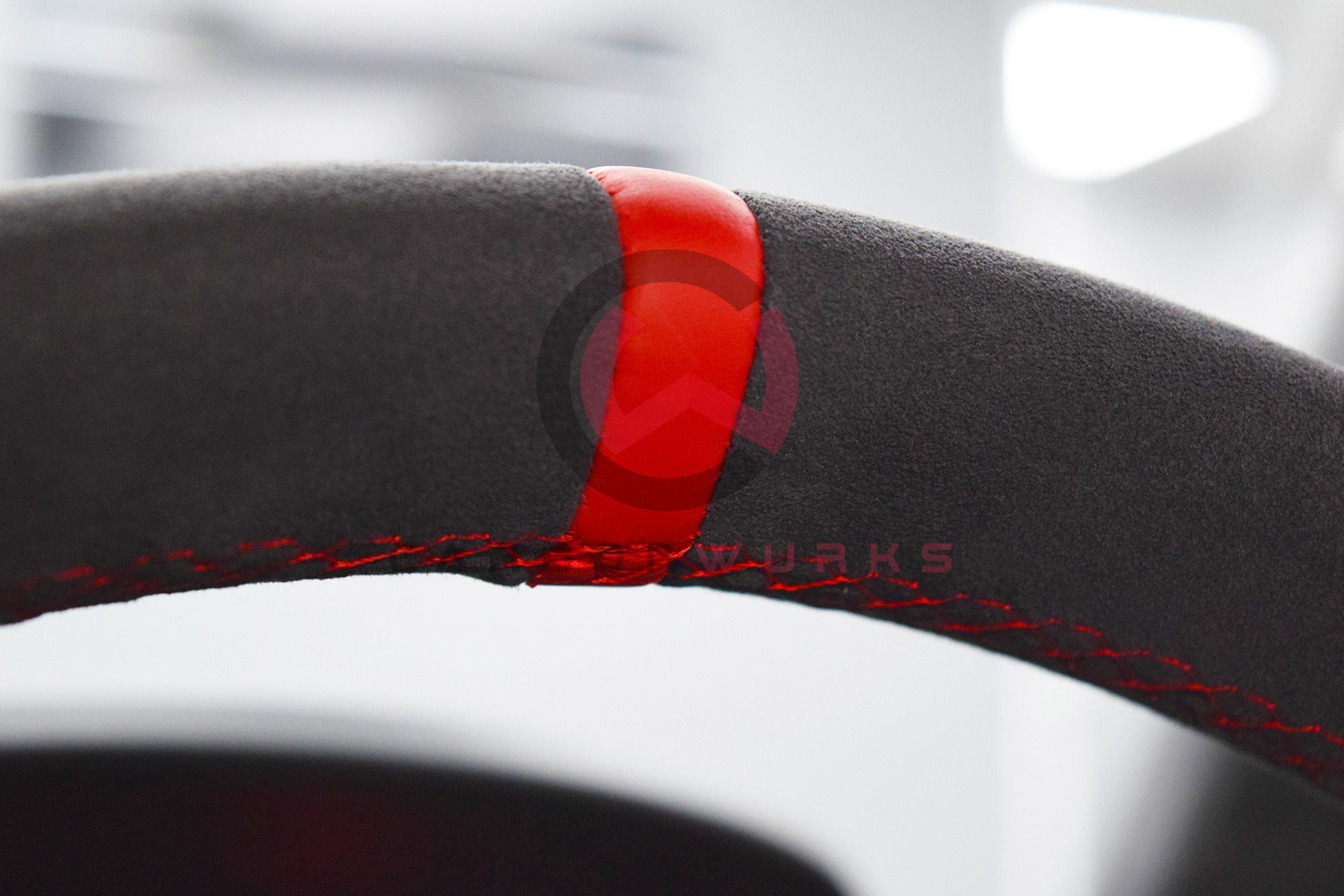 Audi R8 4S Facelift Alcantara Sport Steering Wheel Custom Stitch Carbonwurks Poole Dorset