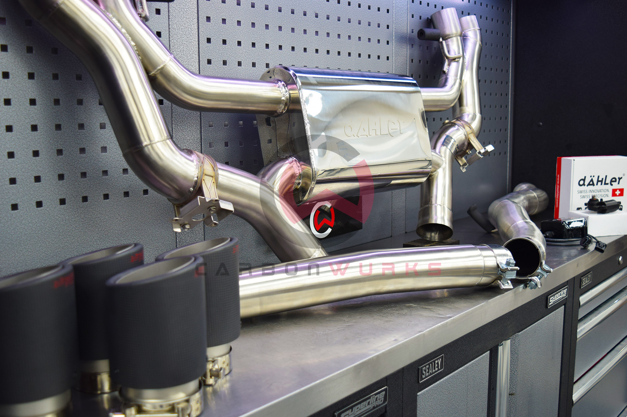 BMW X4 M40i dAhler Valved Exhaust System Carbonwurks Poole Bournemouth Dorset