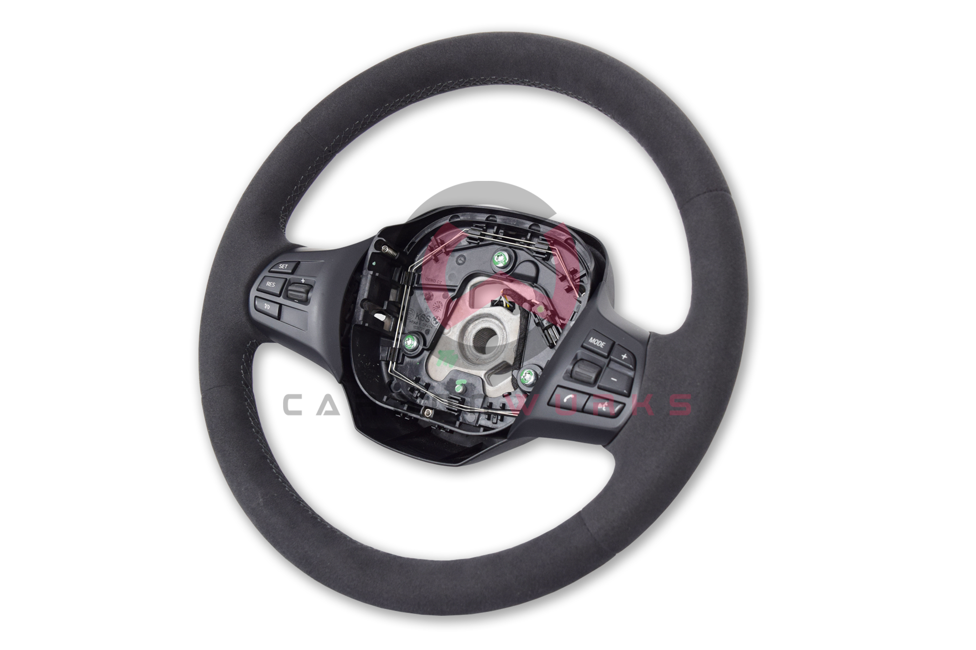 BMW i3 i3S Alcantara Steering Wheel Custom Stitch Carbonwurks Poole Dorset
